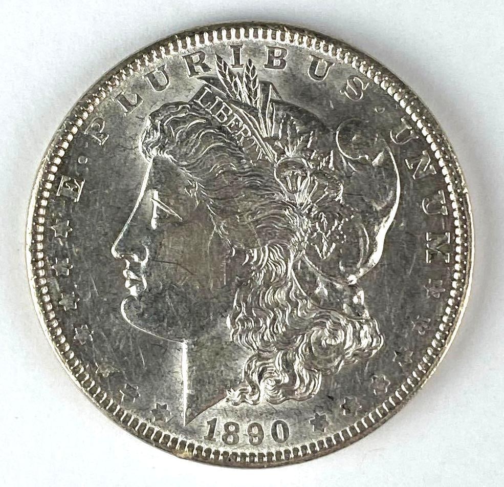 1890 US Morgan Silver Dollar (1 of 2)