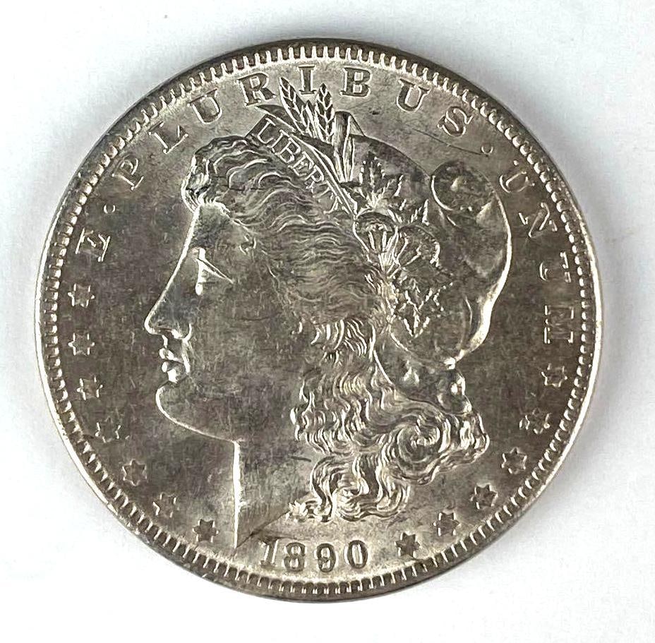 1890 US Morgan Silver Dollar (1 of 2)