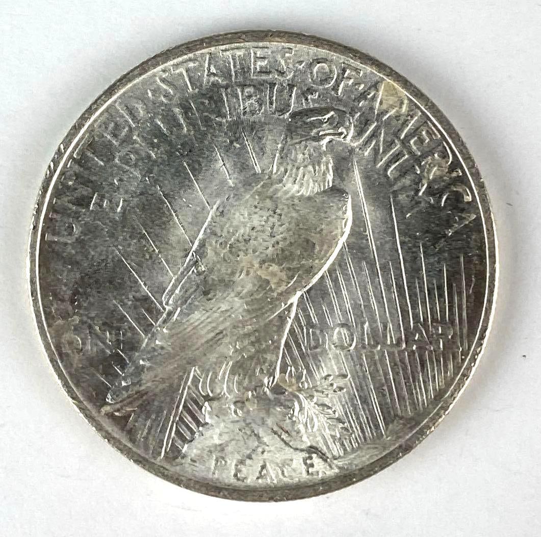 1923 US Peace Silver Dollar - 2