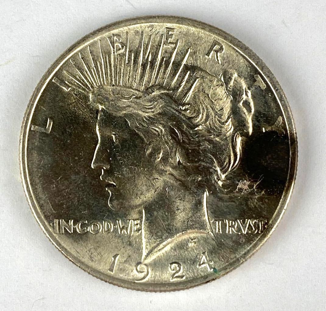 1924 US Peace Silver Dollar: 1924 US Peace Silver Dollar