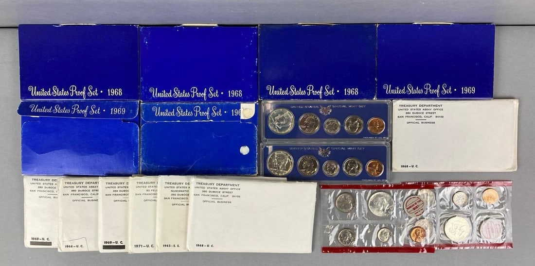 Group of 17 US Mint Coin Proof Sets (1 of 3)