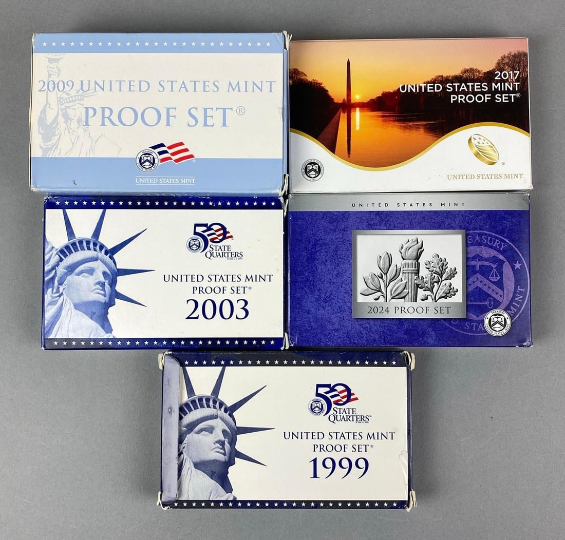 Group of 5 US Mint Coin Proof Sets (1 of 3)