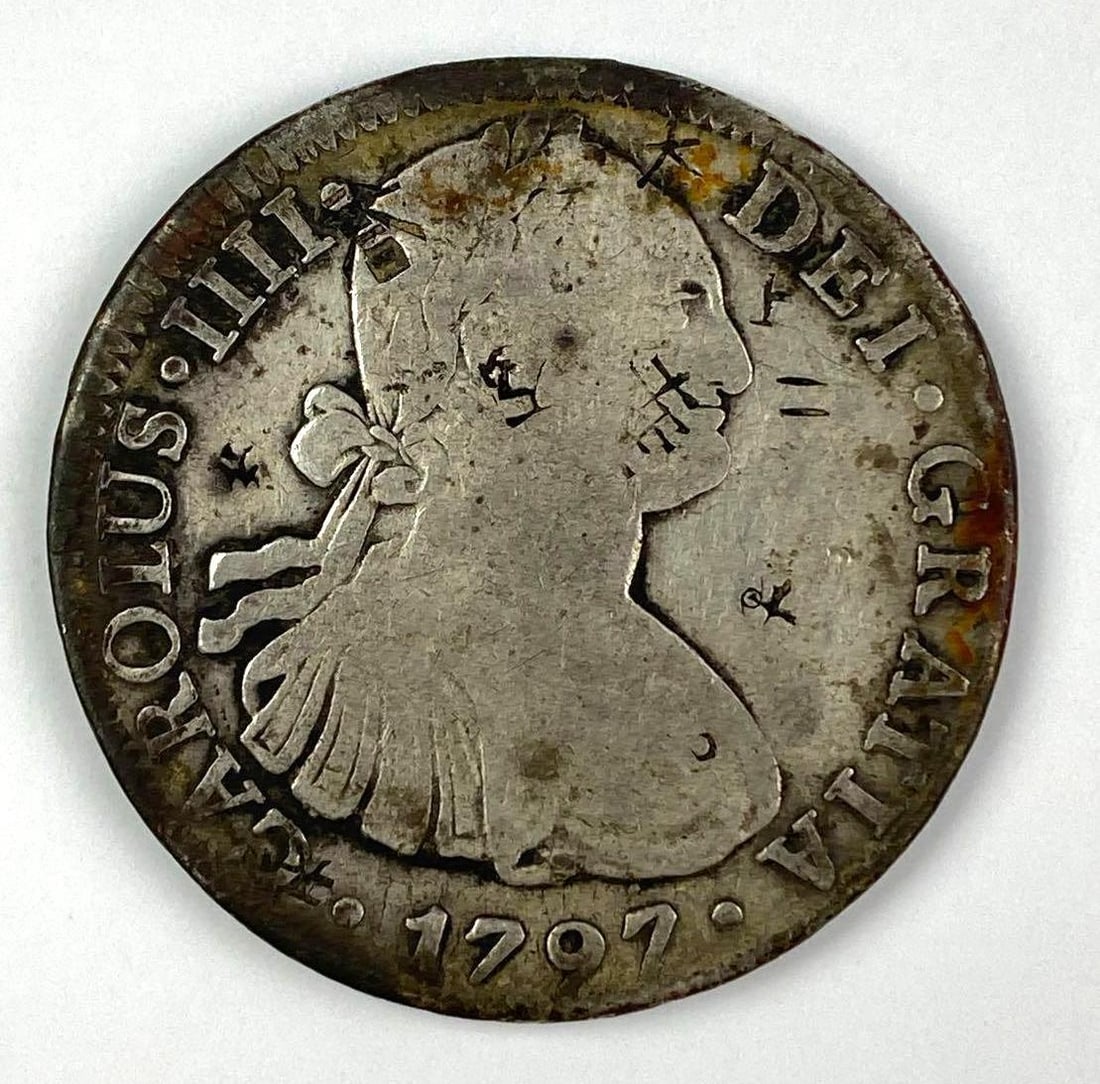 1797 Mexico 8 Reales Silver Coin (1 of 2)