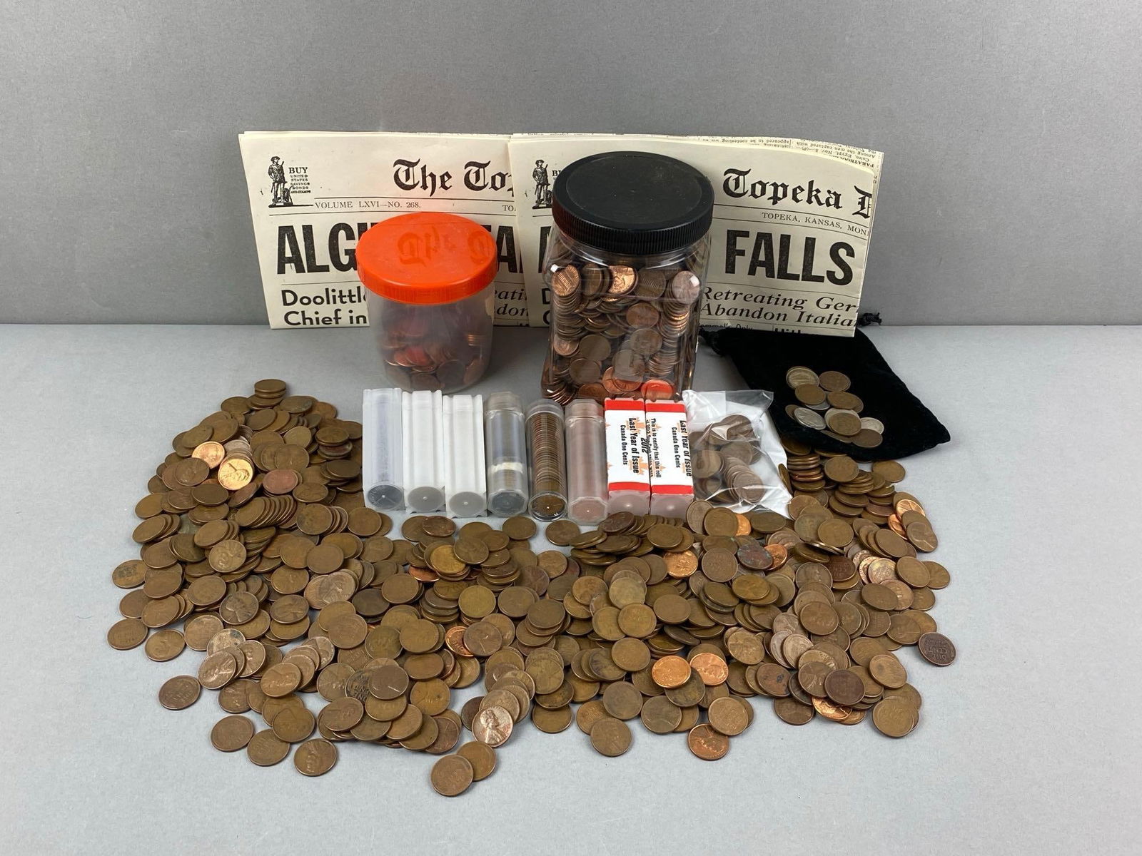 Large Group of US Lincoln Cents and More (1 of 1)