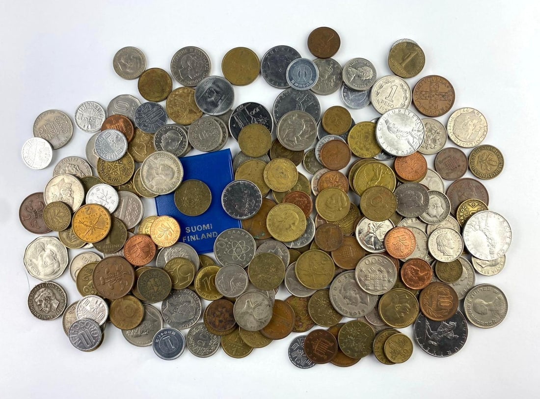 Group of 180 + Foreign Currency Coins (1 of 1)