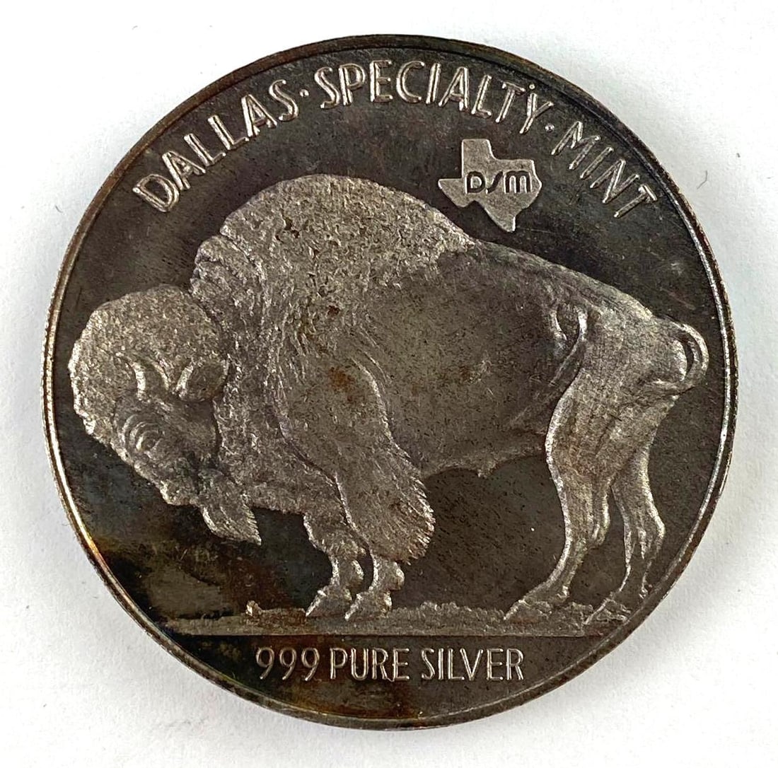Dallas Specialty Mint 2 Oz .999 Silver Lone Star Nickel Round: Dallas Specialty Mint 2 Oz .999 Silver Lone Star Nickel Round