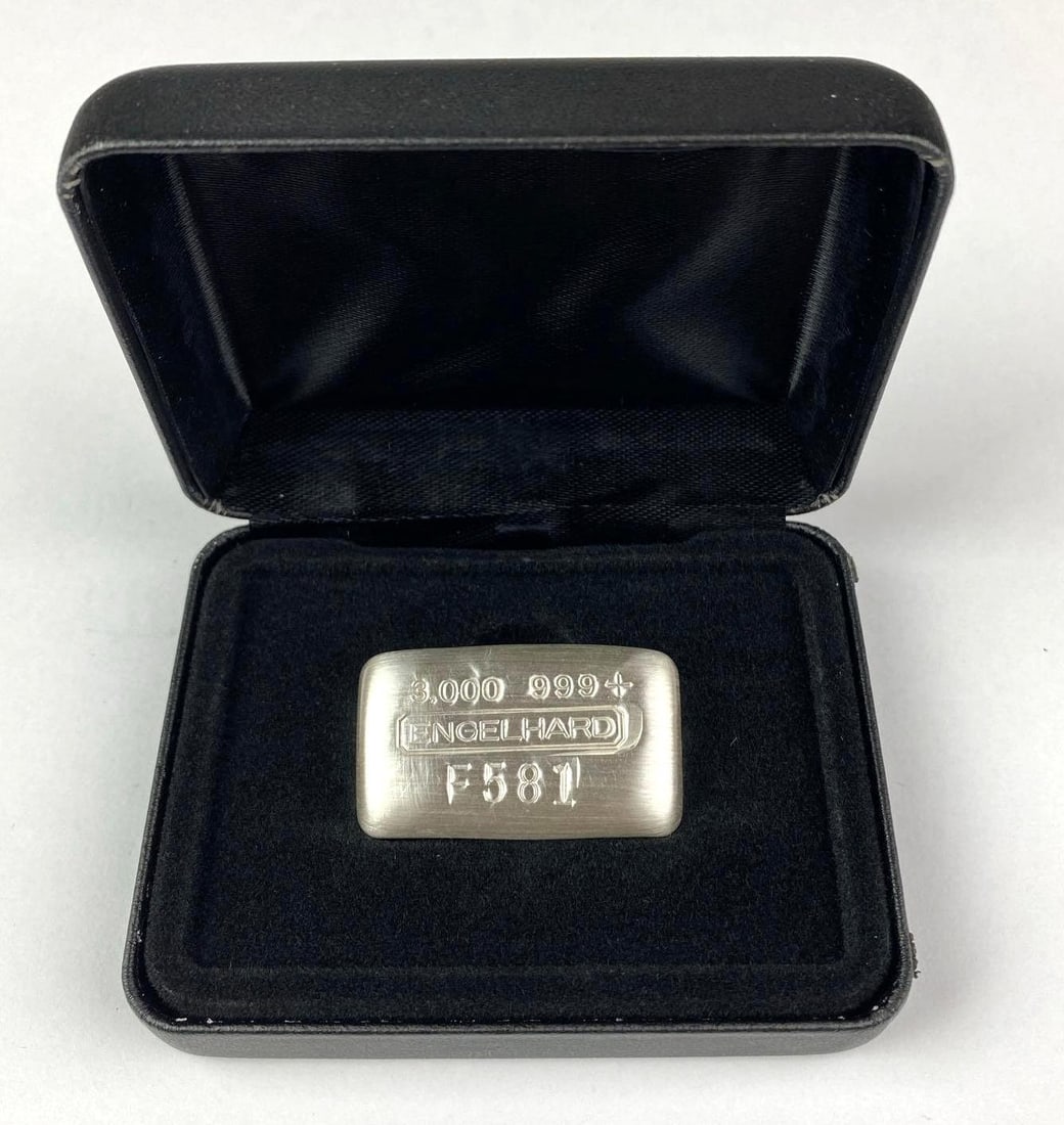 Engelhard 3 oz 999 Fine Silver Ingot/ Bar: Engelhard 3 oz 999 Fine Silver Ingot/ Bar