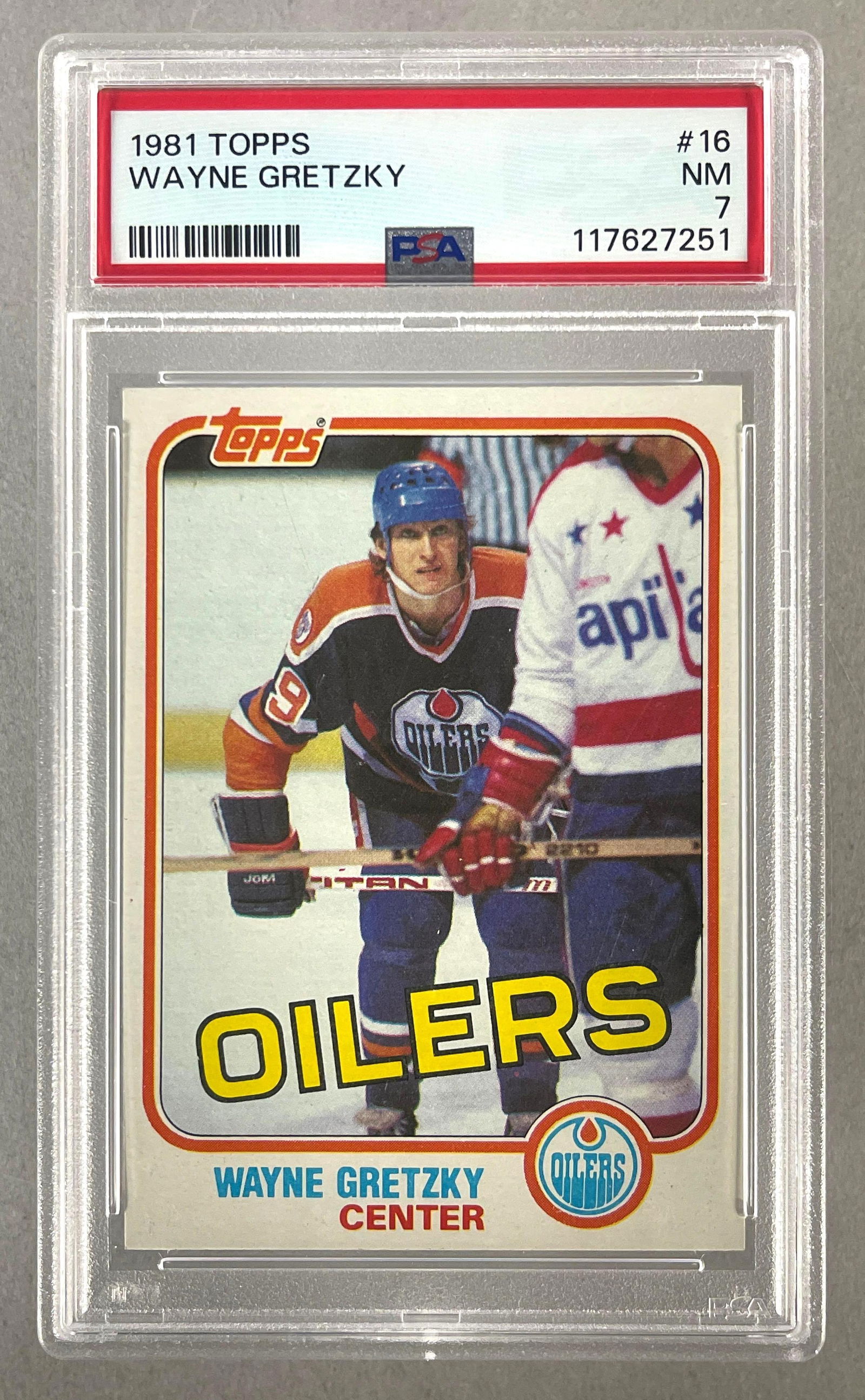 1981 Topps Wayne Gretzky #16 PSA 7 (1 of 2)