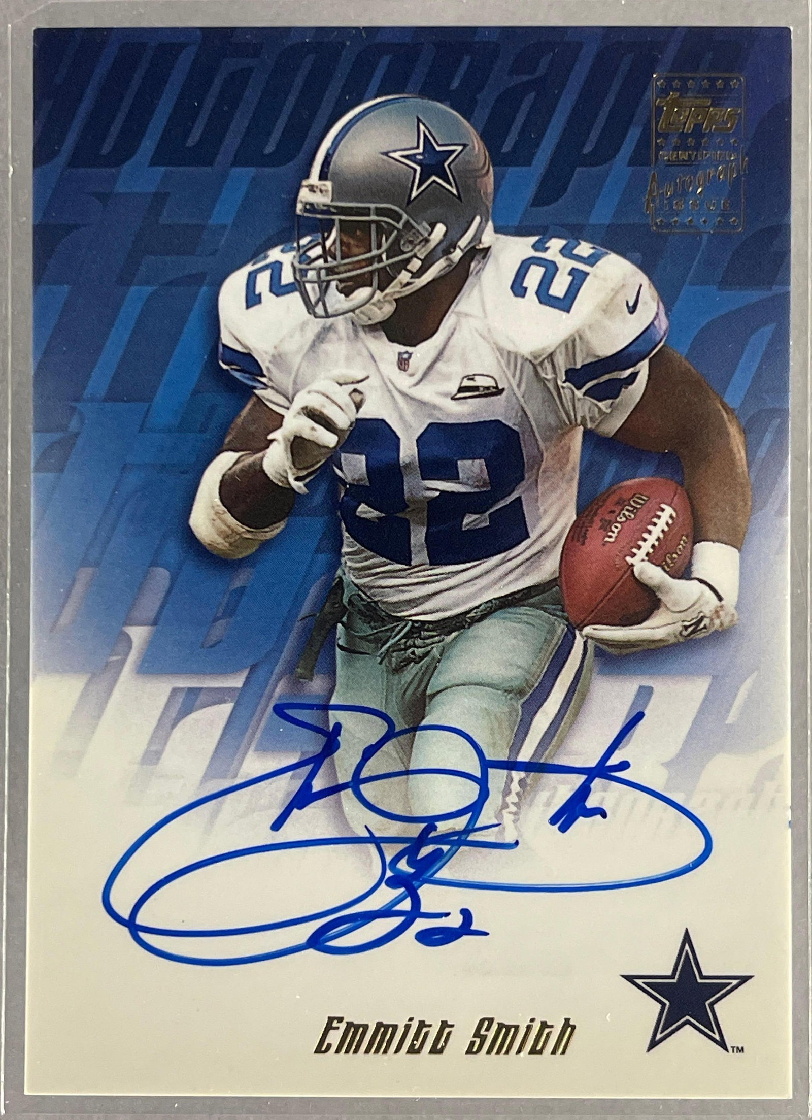 2001 Topps Certified Auto Emmitt Smith #TA-ES: Sharp looking cards an auto