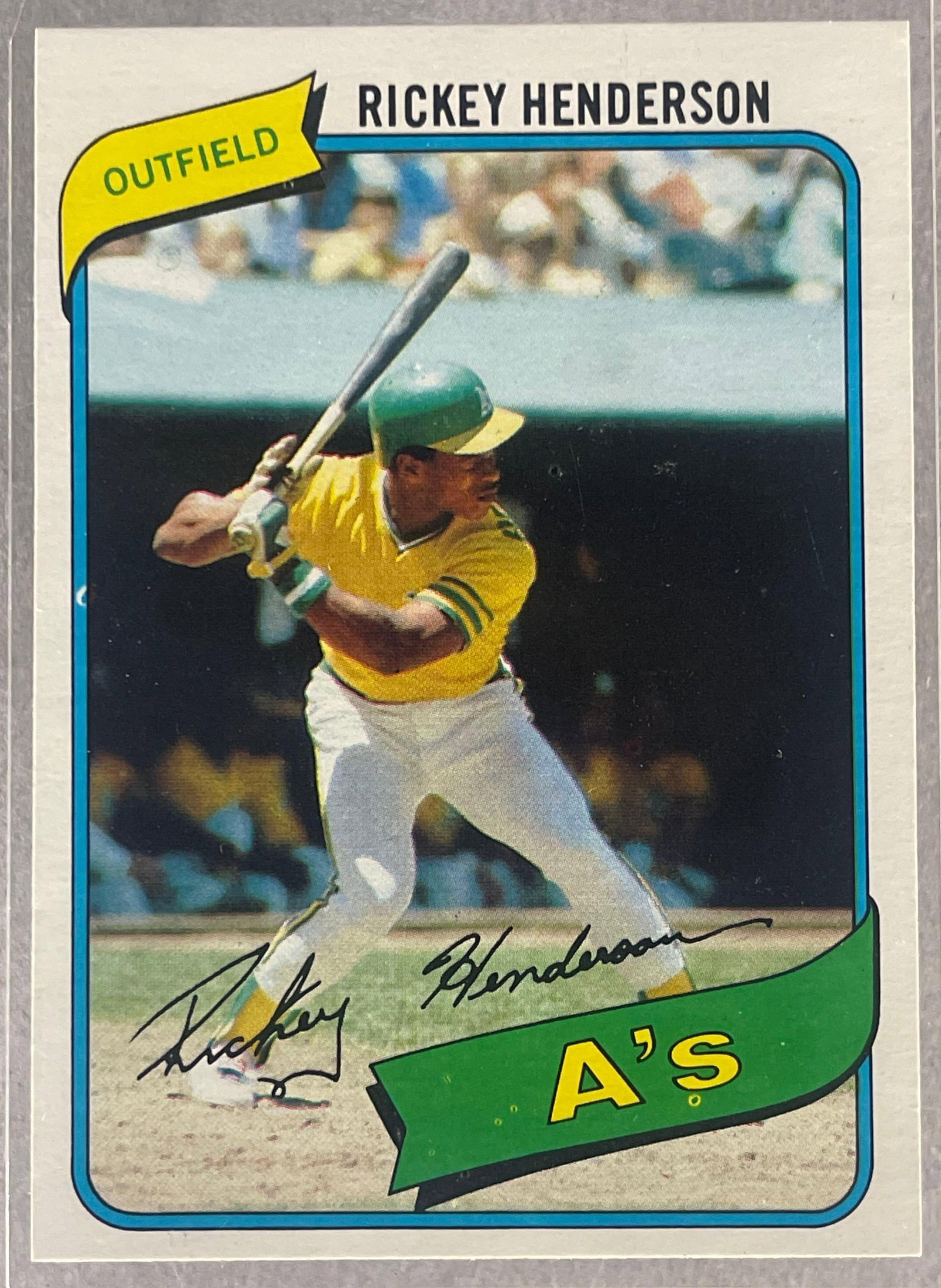 1980 Topps Rickey Henderson #482 Rookie: 1980 Topps Rickey Henderson #482 Rookie, Sharp card NMMT