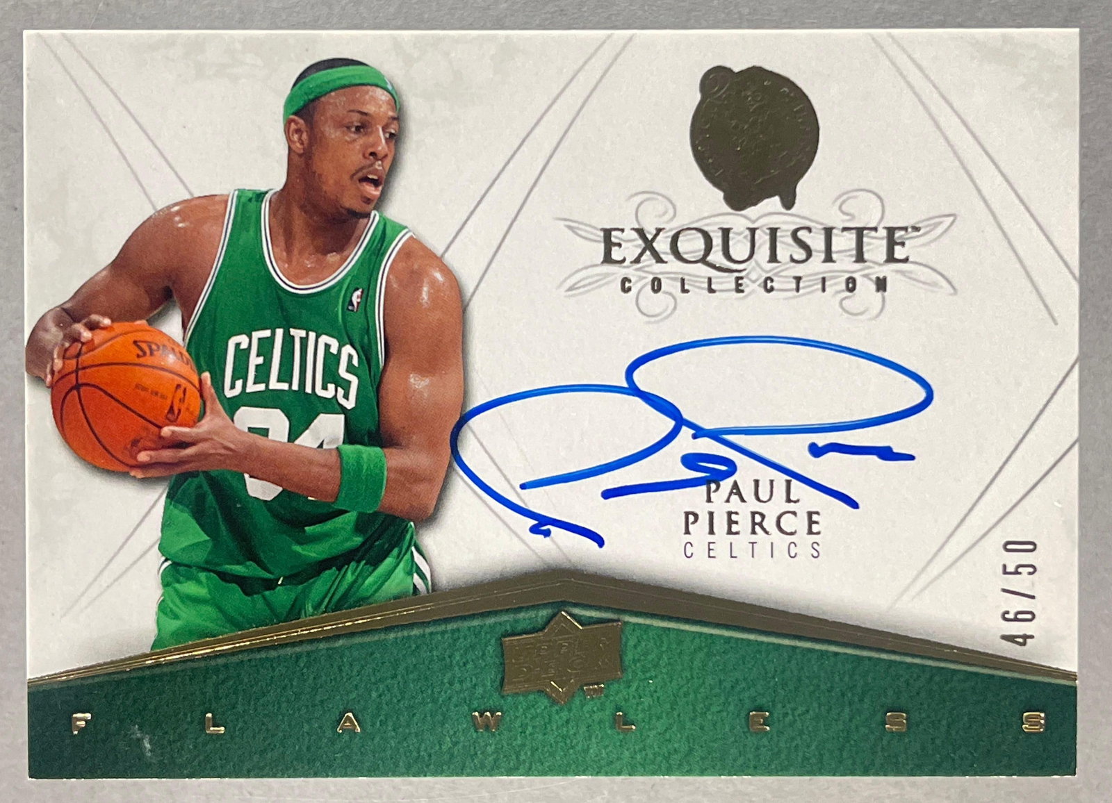 2008 - 09 Exquisite Collection Flawless Auto Paul Pierce 46/50: Auto Paul Pierce 46/50