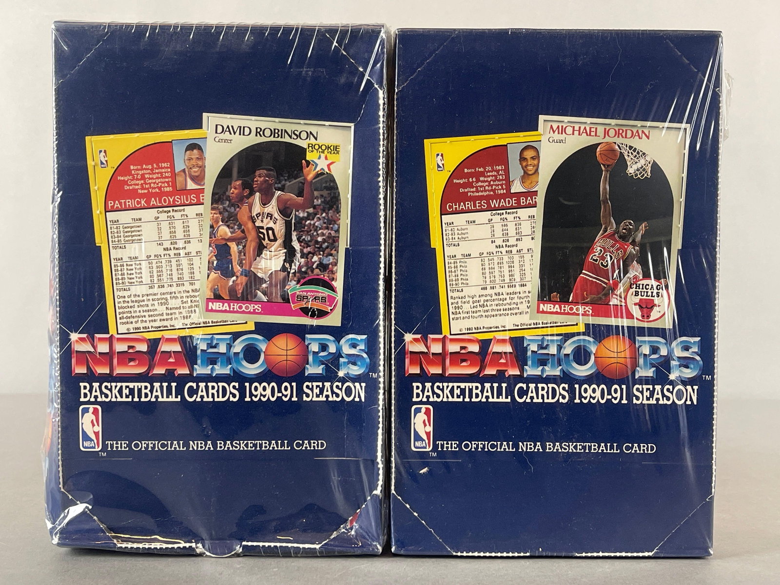 2 - 1990 NBA Hoops Basketball Series 1 Factory Sealed Wax Boxes: 2 - 1990 NBA Hoops Basketball Series 1 Factory Sealed Wax Boxes