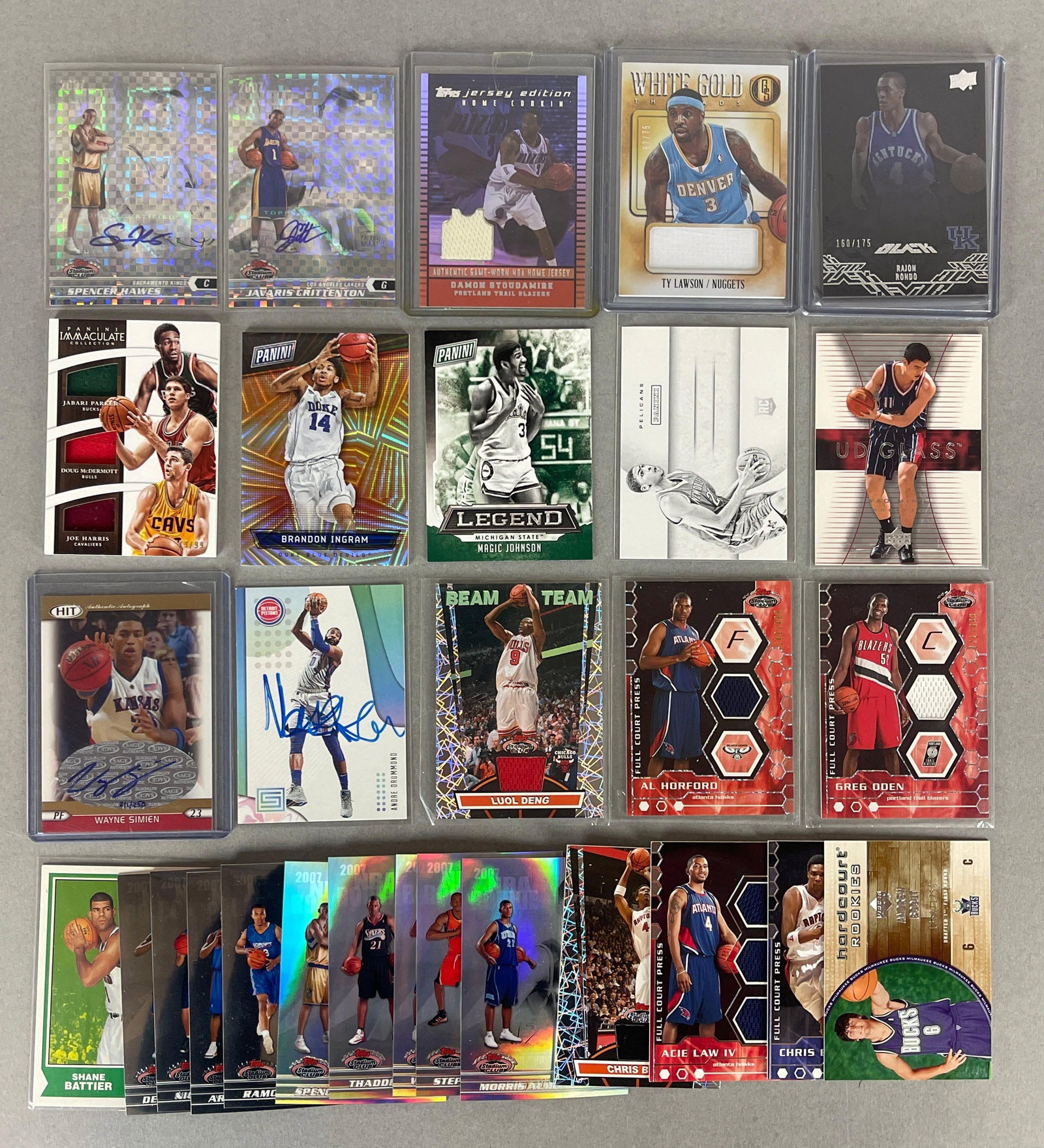 25+ Basketball Autos, Jerseys, and Rookie Cards: Includes Yao Ming, Magic Johnson, Morris Almono, Jerseys, Autos, and More