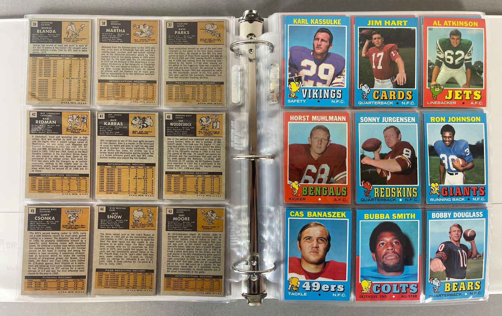 1971 Topps Football Complete High-Grade Set: Conditions vary, EX - NMMT, Sharp set, Detailed list in the last photo