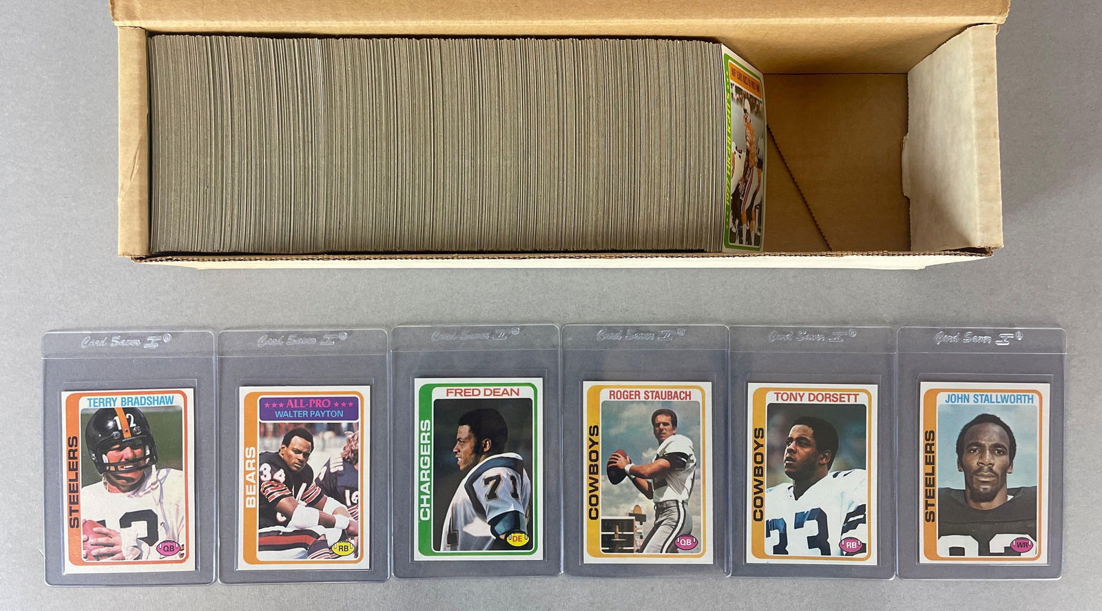1978 Topps Football Complete Set: Conditions vary, EX - NM, Overall sharp set, Includes Tony Dorsett Rookie NM with nice centering