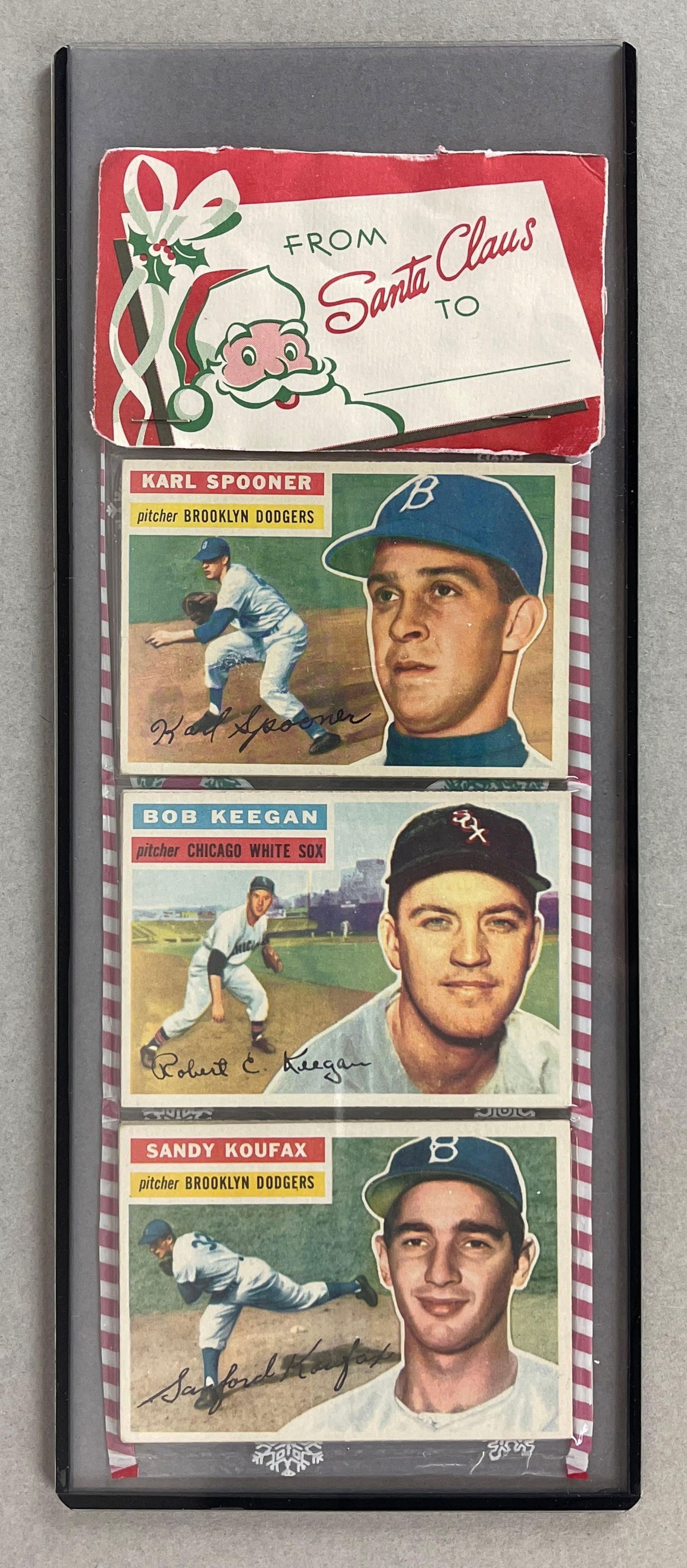 1956 Topps Baseball Christmas Rack Pack with Sandy Koufax on Top: Also Ted Kluszewski and Luis Arroyo Rookie