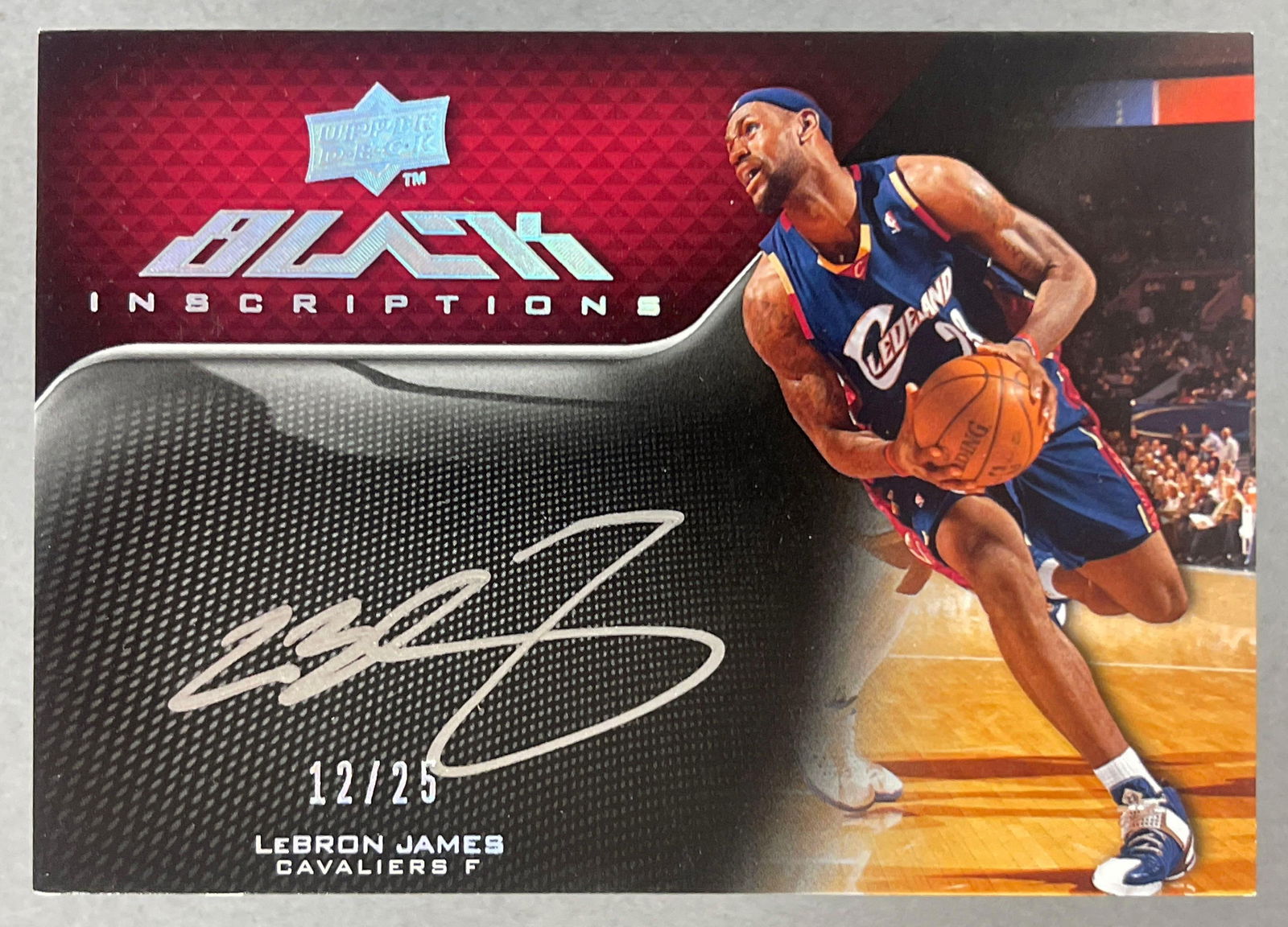 2008 - 09 Upper Deck Black Inscriptions Auto LeBron James 12/25: Currently at BGS for grading, photos will be uploaded by March 26th. Autograph LeBron James 12/25