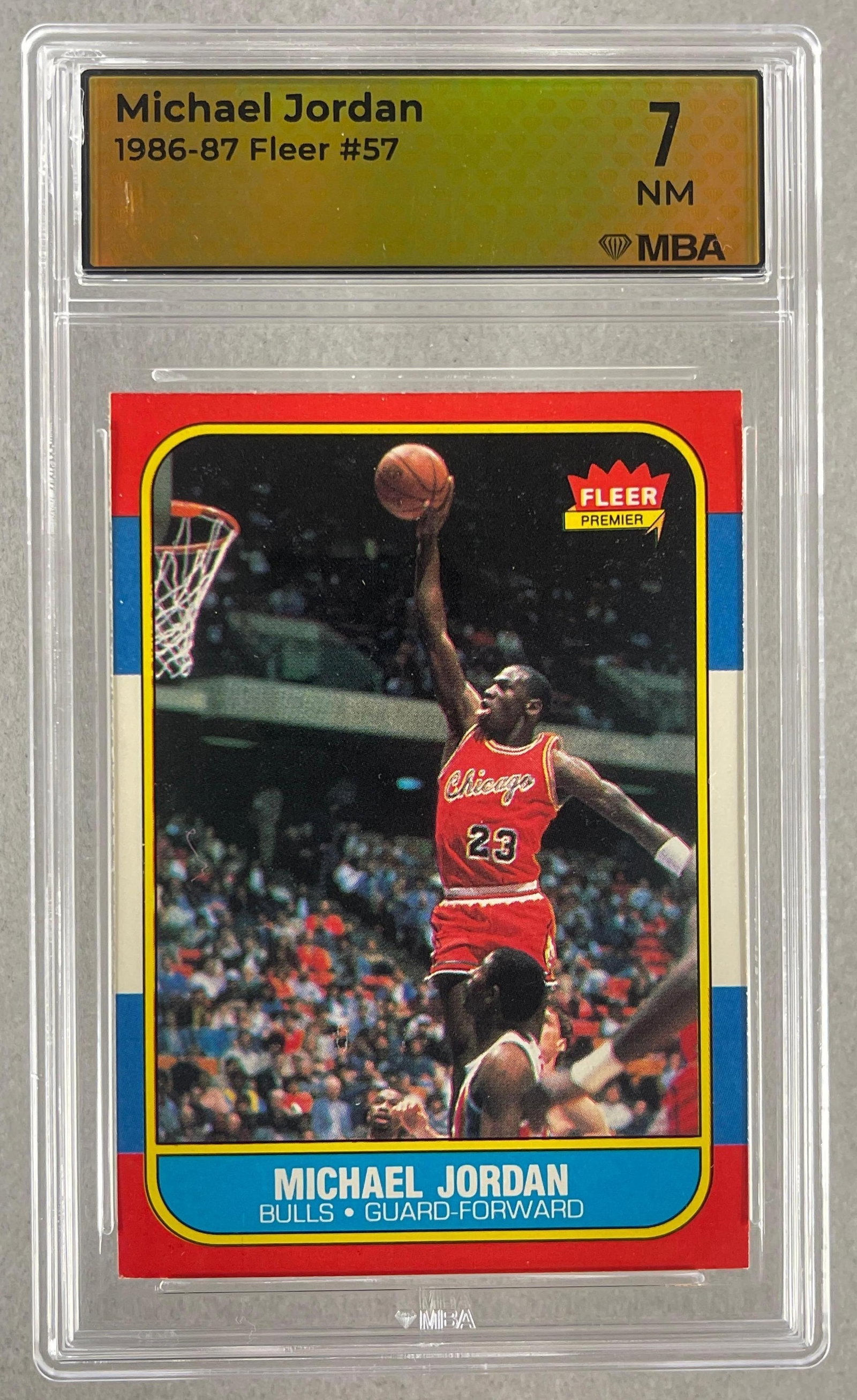 1986 - 87 Fleer Michael Jordan #57 MBA 7 Rookie (1 of 2)