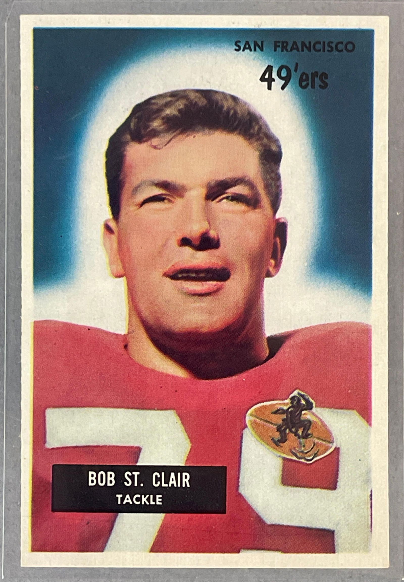 1955 Bowman Bob St. Clair #101 Rookie: 1955 Bowman Bob St. Clair #101 Rookie, NM or Better, with great centering and eye appeal