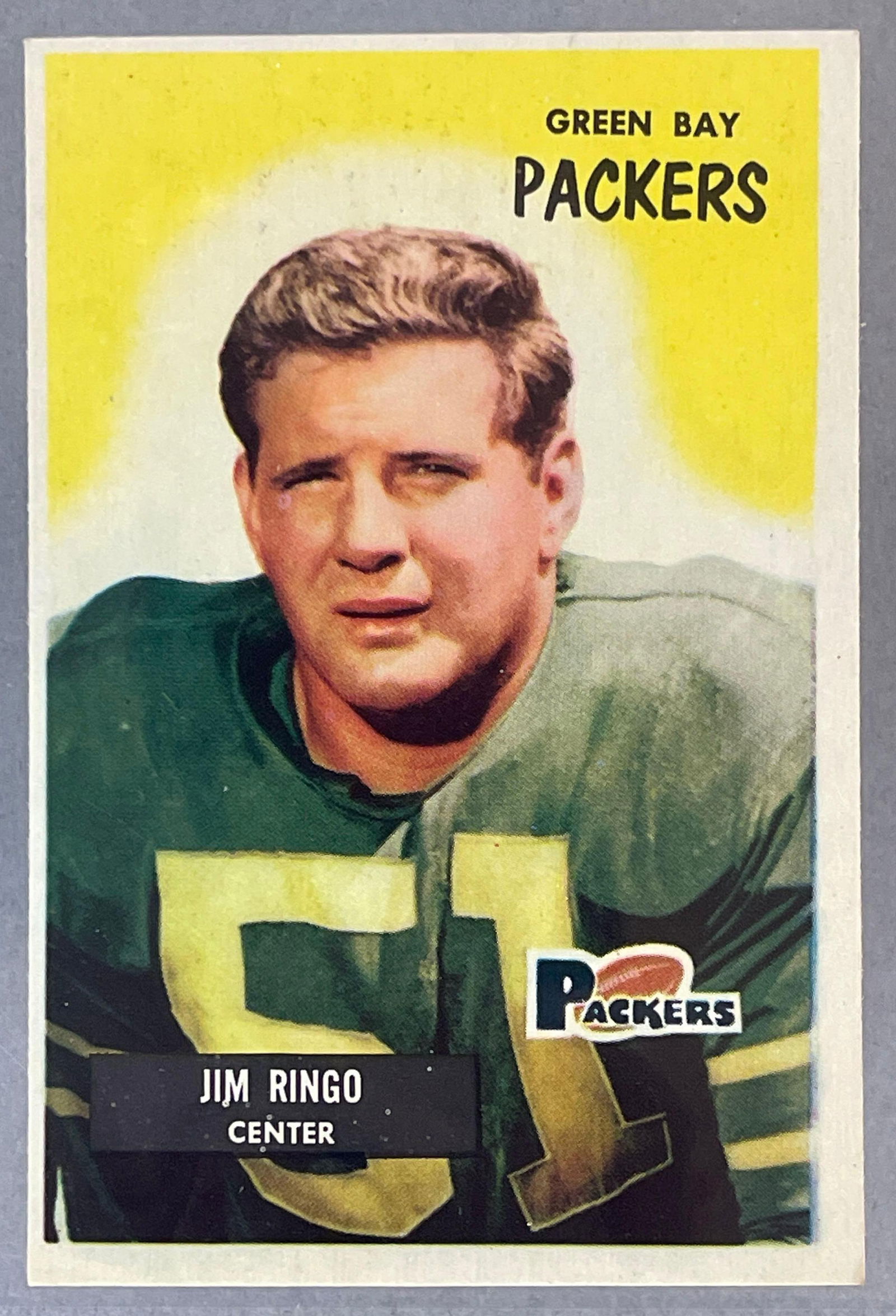 1955 Bowman Jim Ringo #70 Rookie: 1955 Bowman Jim Ringo #70 Rookie, EX - EXMT, Sharp card