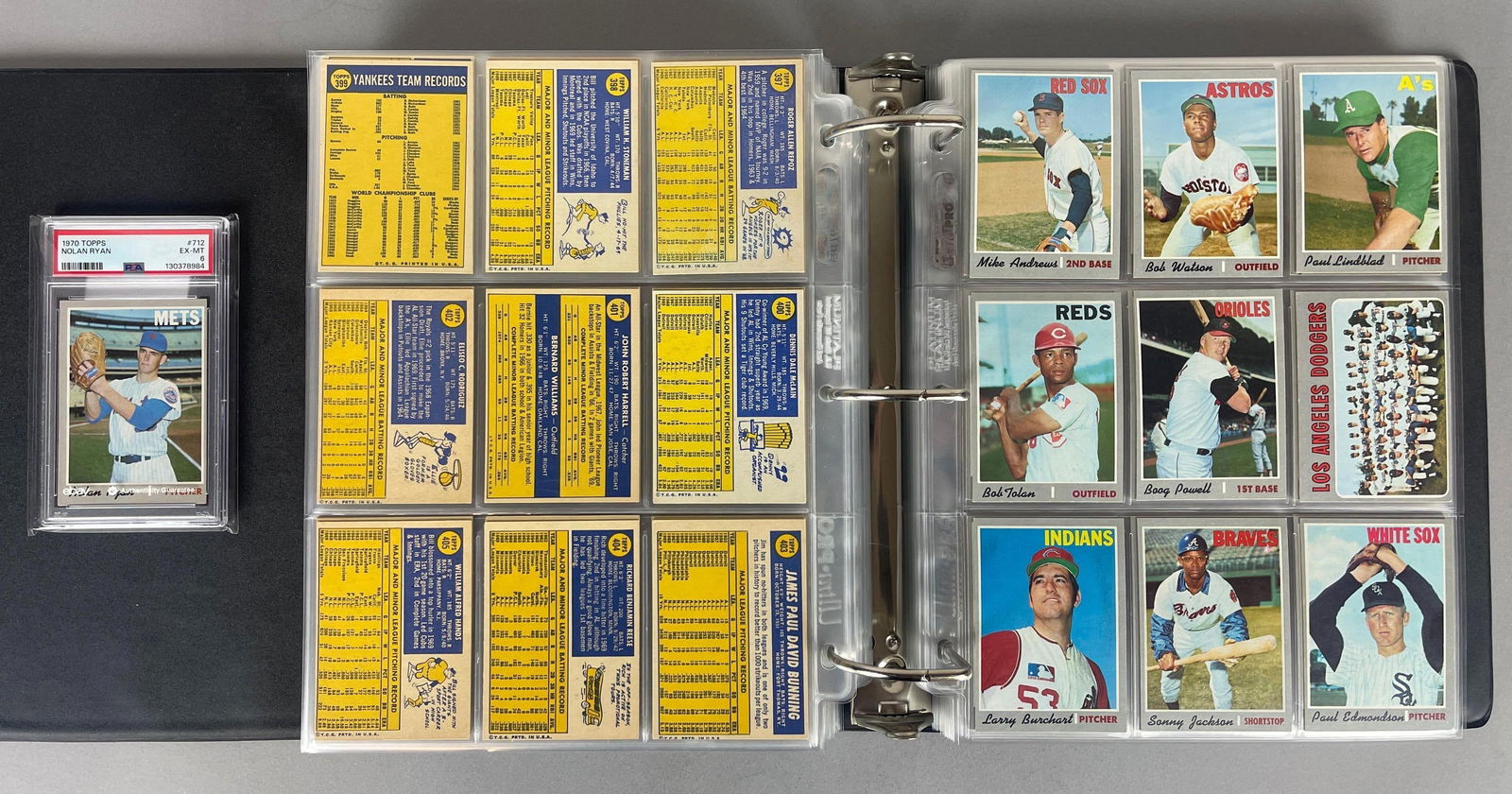 1970 Topps Baseball Complete Set with PSA 6 Nolan Ryan: Conditions vary, VGEX - NM, Sharp set, Detailed list on last photo