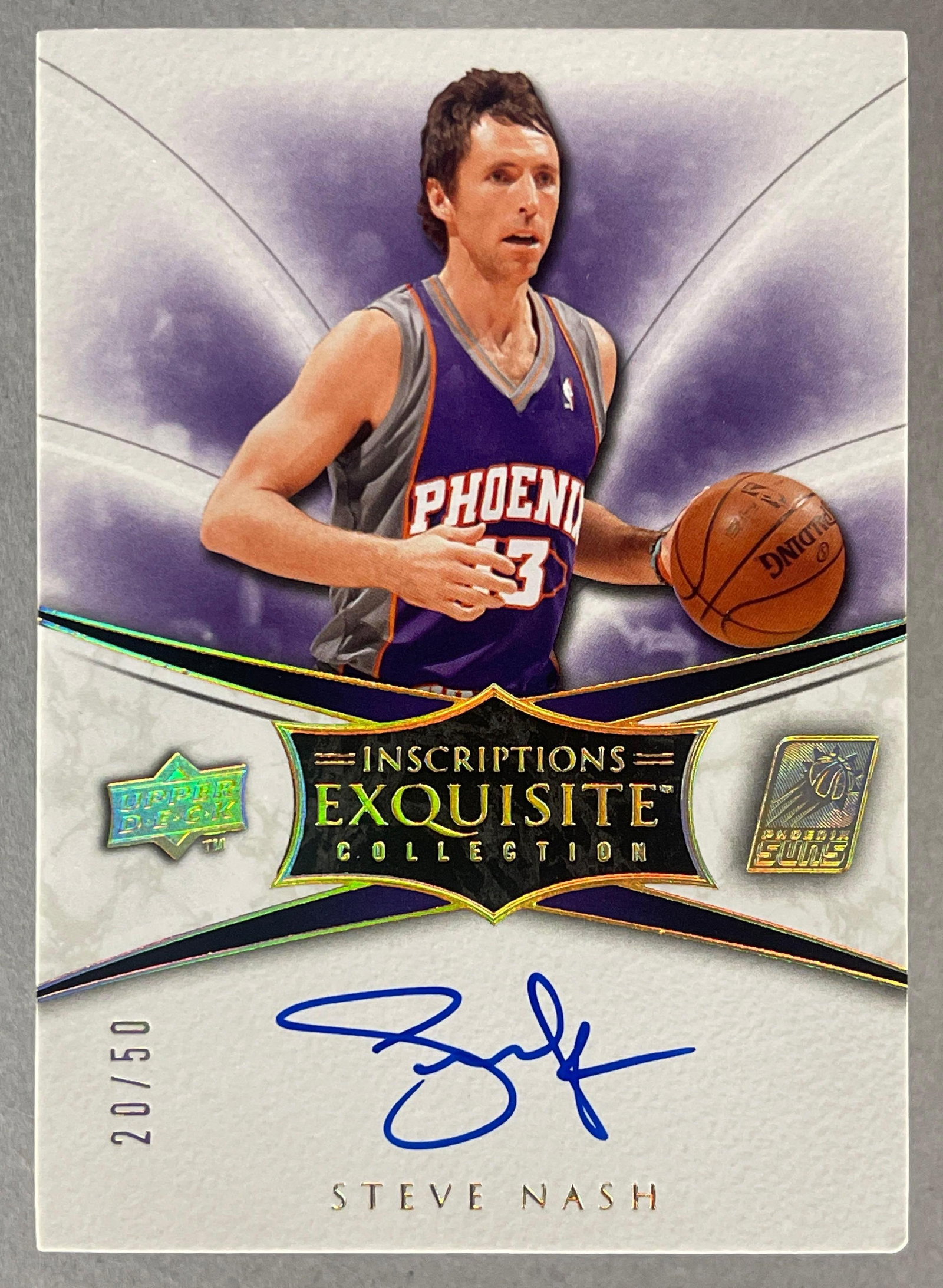 2008 - 09 Exquisite Collection Inscriptions Auto Steve Nash 20/50: Auto Steve Nash 20/50