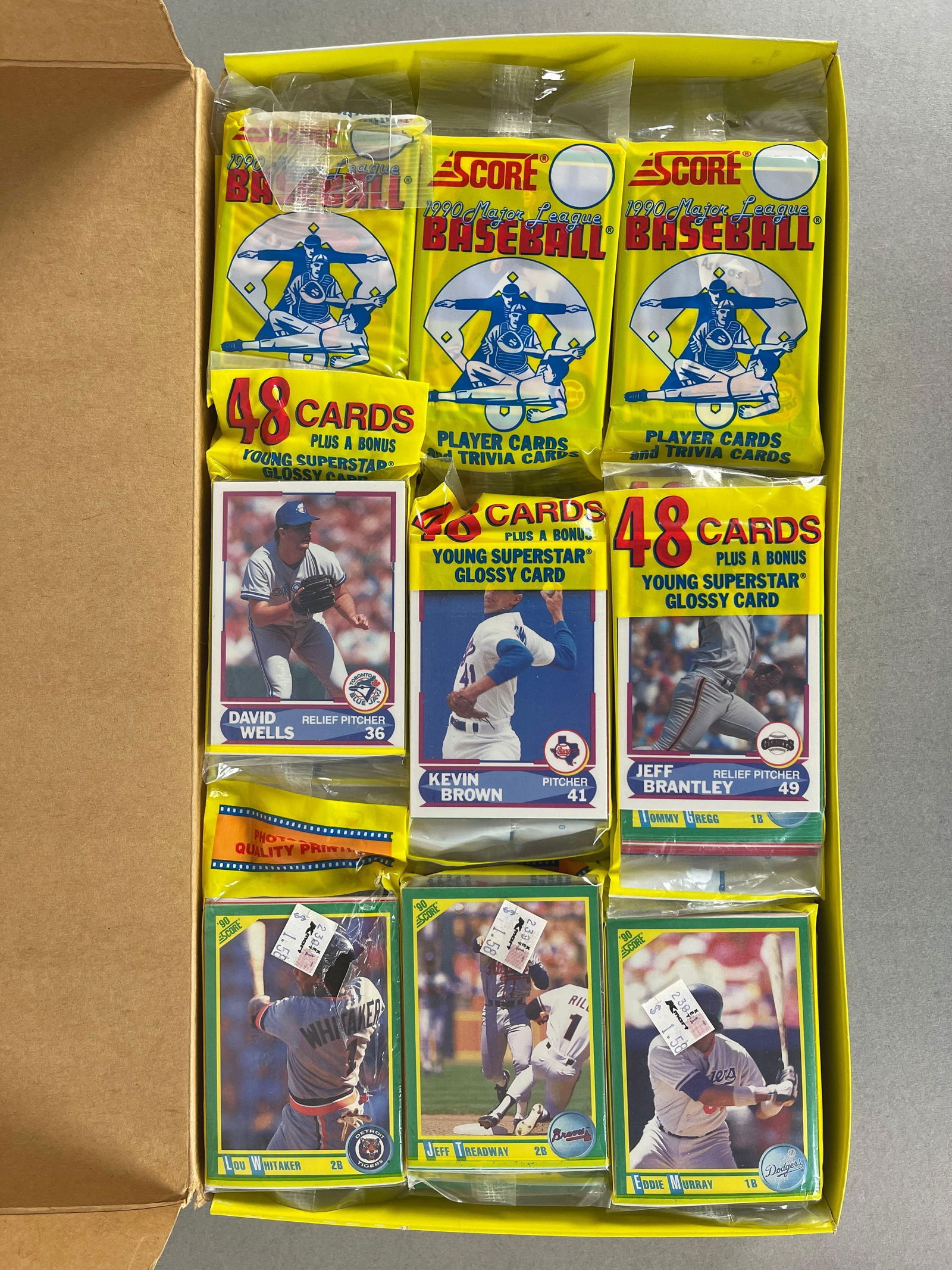 2 - 1990 Score Baseball Rak Pak Boxes - 6