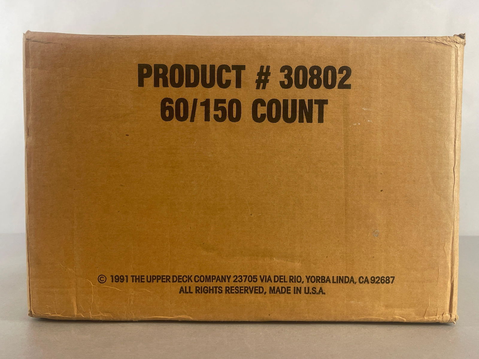 1990 - 91 Upper Deck Hockey High Series Factory Sealed Set Case of 60 Sets: Case #30802, 60 - High Series Hockey Sets, Caution heavy