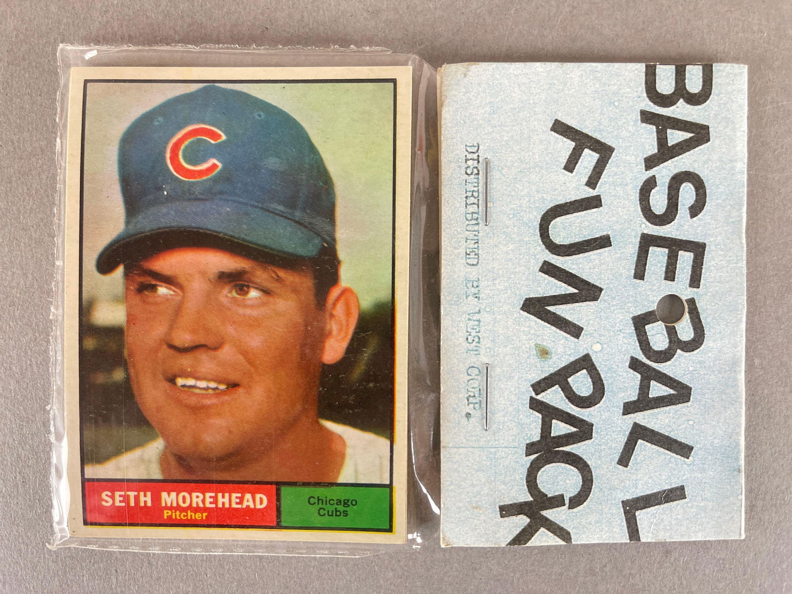 1961 Topps Baseball West Corps Cello Fun Pack (1 of 2)