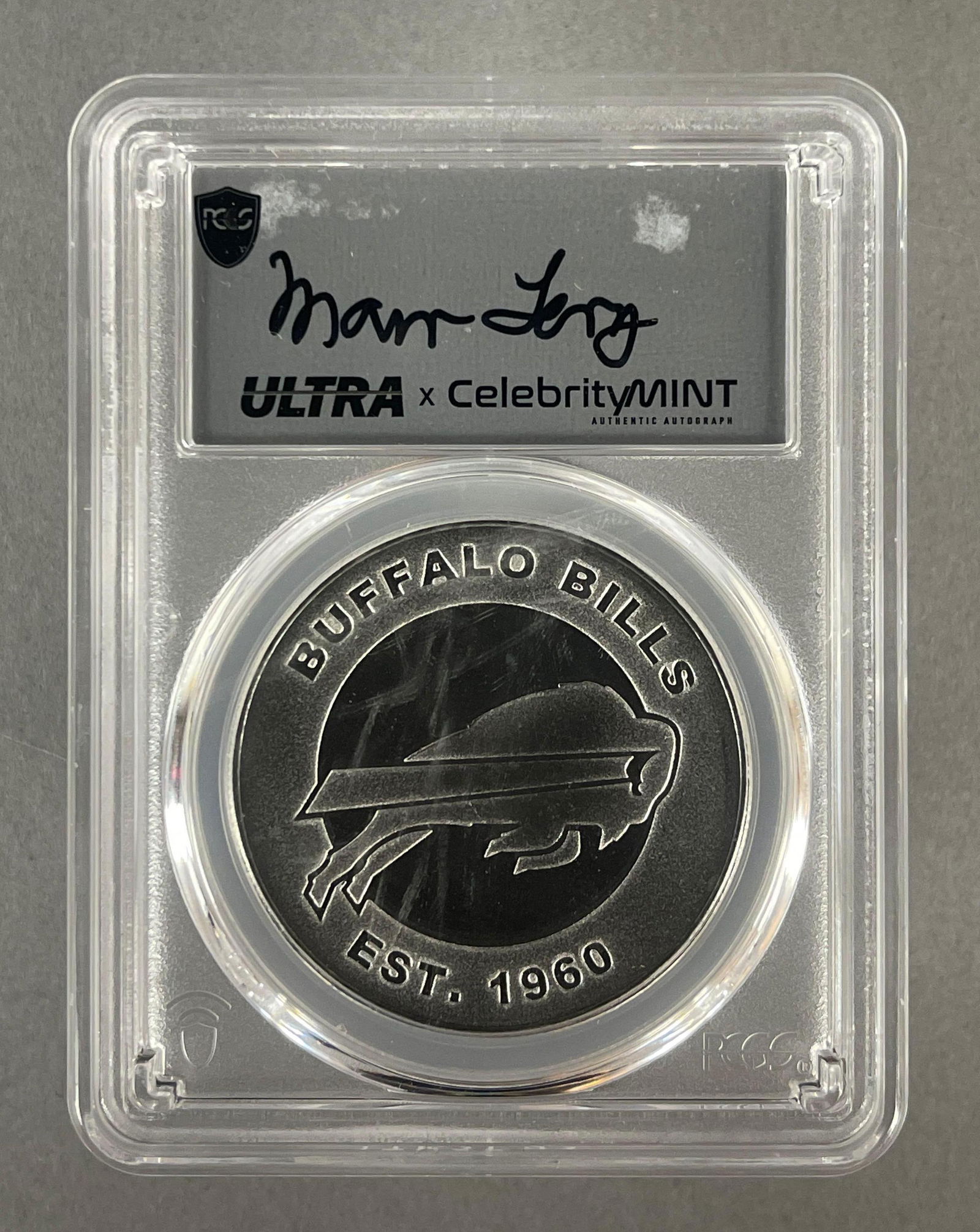 2025 PCGS Buffalo Bills Mav Levy Auto 1 oz .999 Silver Round GEM PL: 2025 PCGS Buffalo Bills Mav Levy Auto 1 oz .999 Silver Round GEM PL