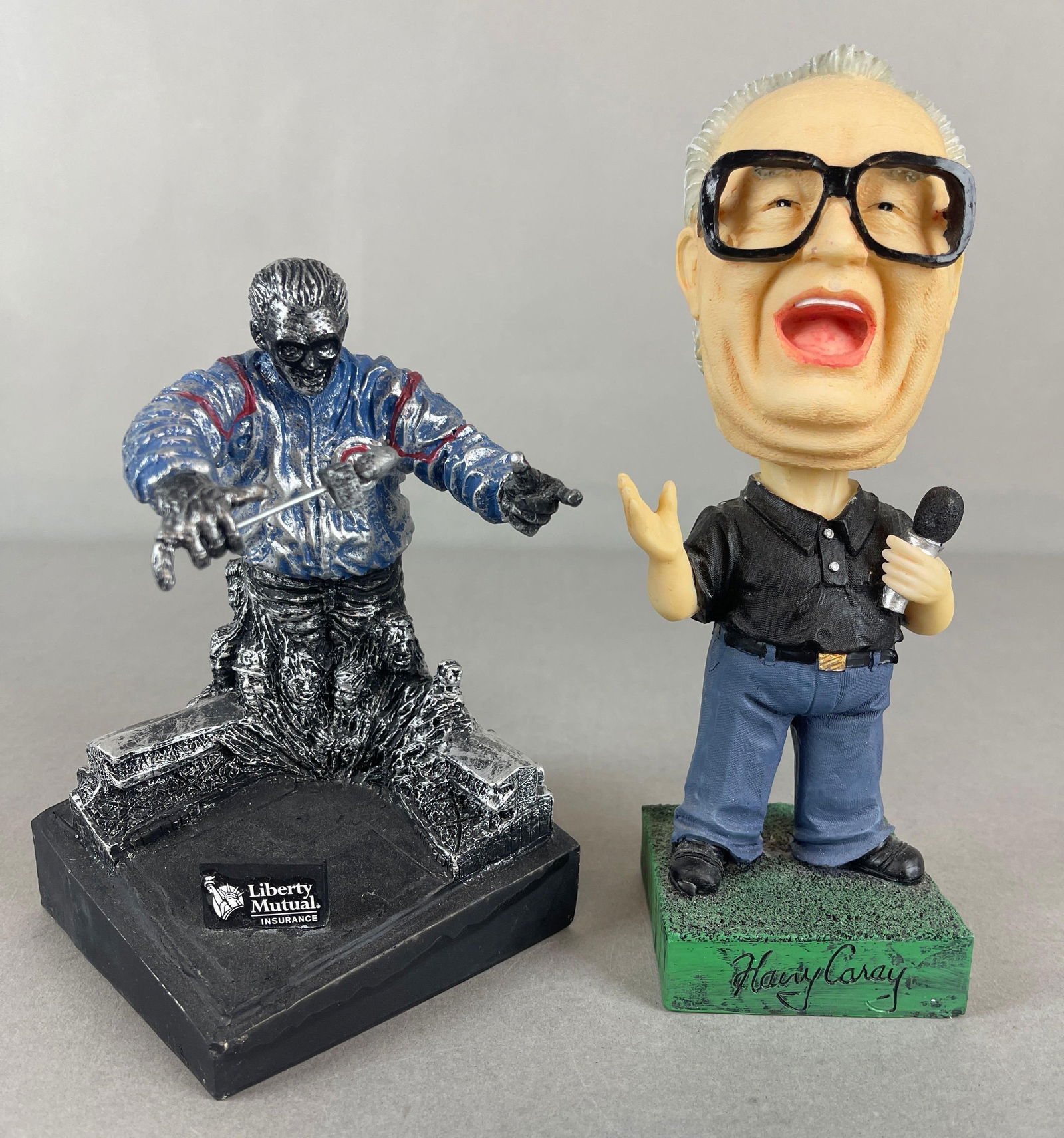 Harry Caray Bobblehead and Figurine Statue: Largest measures 4 1/2 x 5 1/2 x 9 Inches