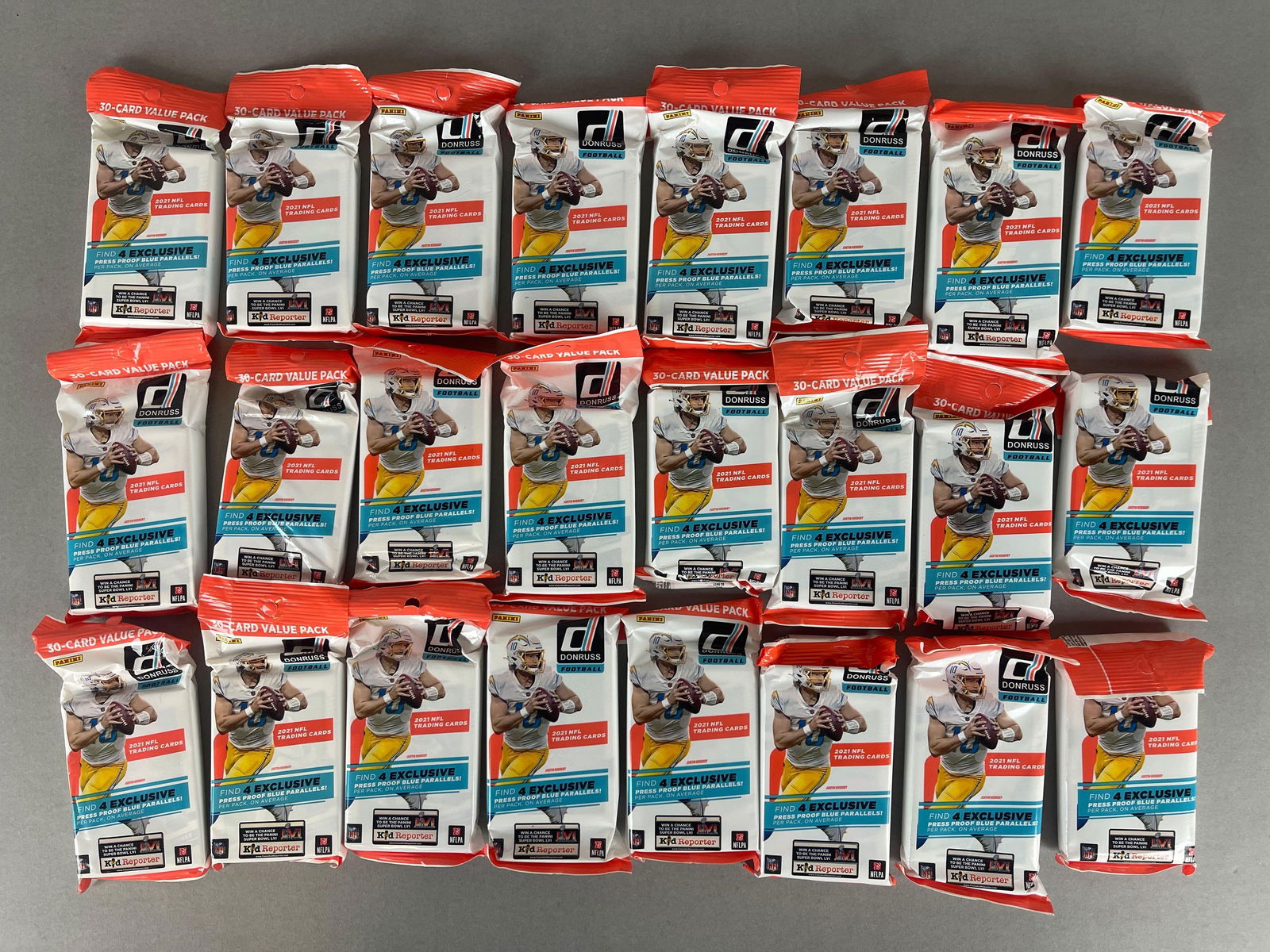 24 - 2021 Donruss Value Packs: 30 - Cards per pack