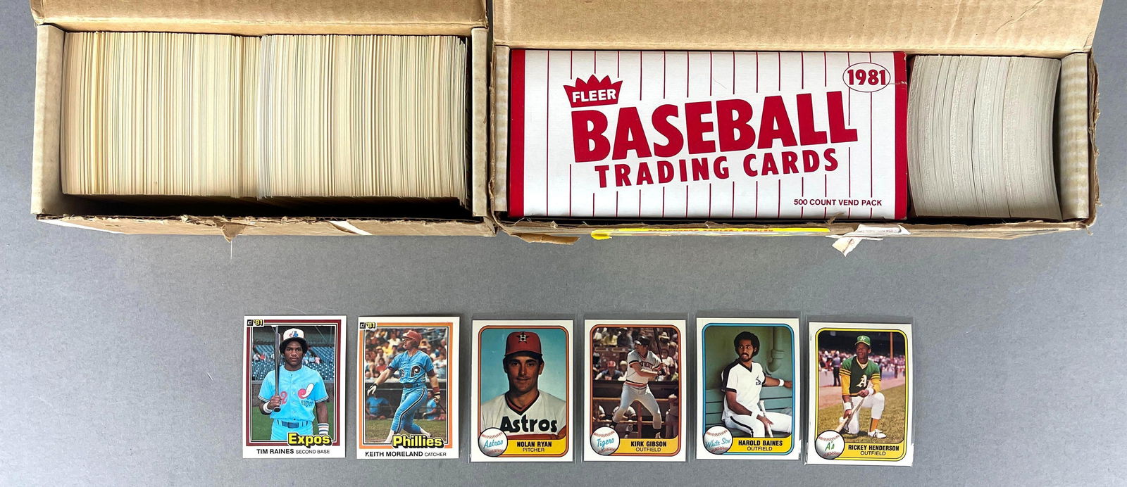 1981 Fleer and Donruss Baseball Sets: Fleer High-grade, Donruss EXMT - NM, Both sets came from Renata Galasso in 1982 Factory collected, not in order