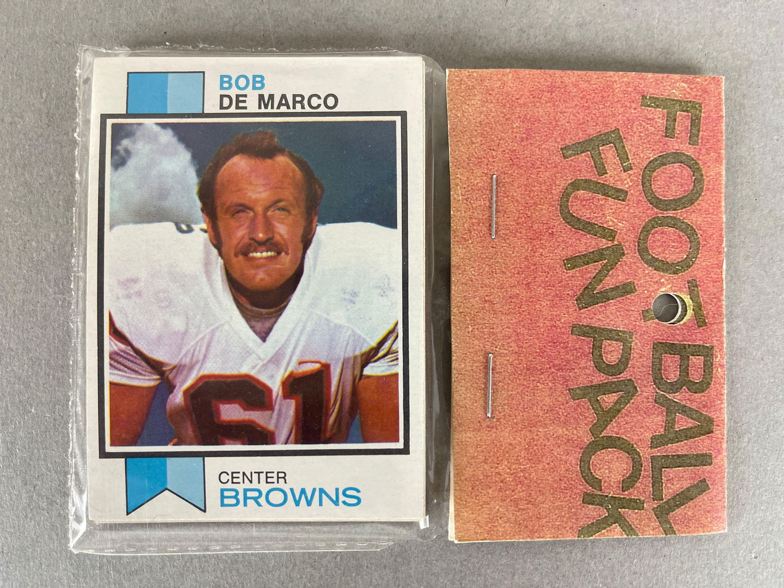 1973 Topps Football West Corps Cello Fun Pack: Curley Culp Rookie on the back, 10 - Cards per pack, West Corps was a repacking company in the 1970s