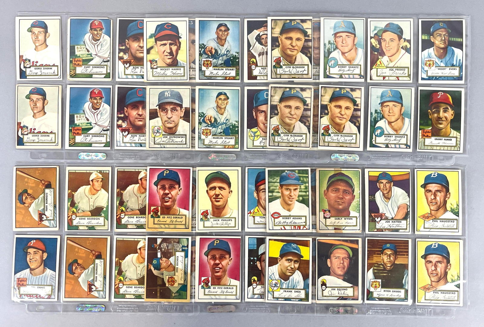 48 - 1952 Topps Baseball 4th Series Cards: Conditions vary, Low - VGEX, Includes Early Wynn, 2 - Bobby Shantz Rookies, and More