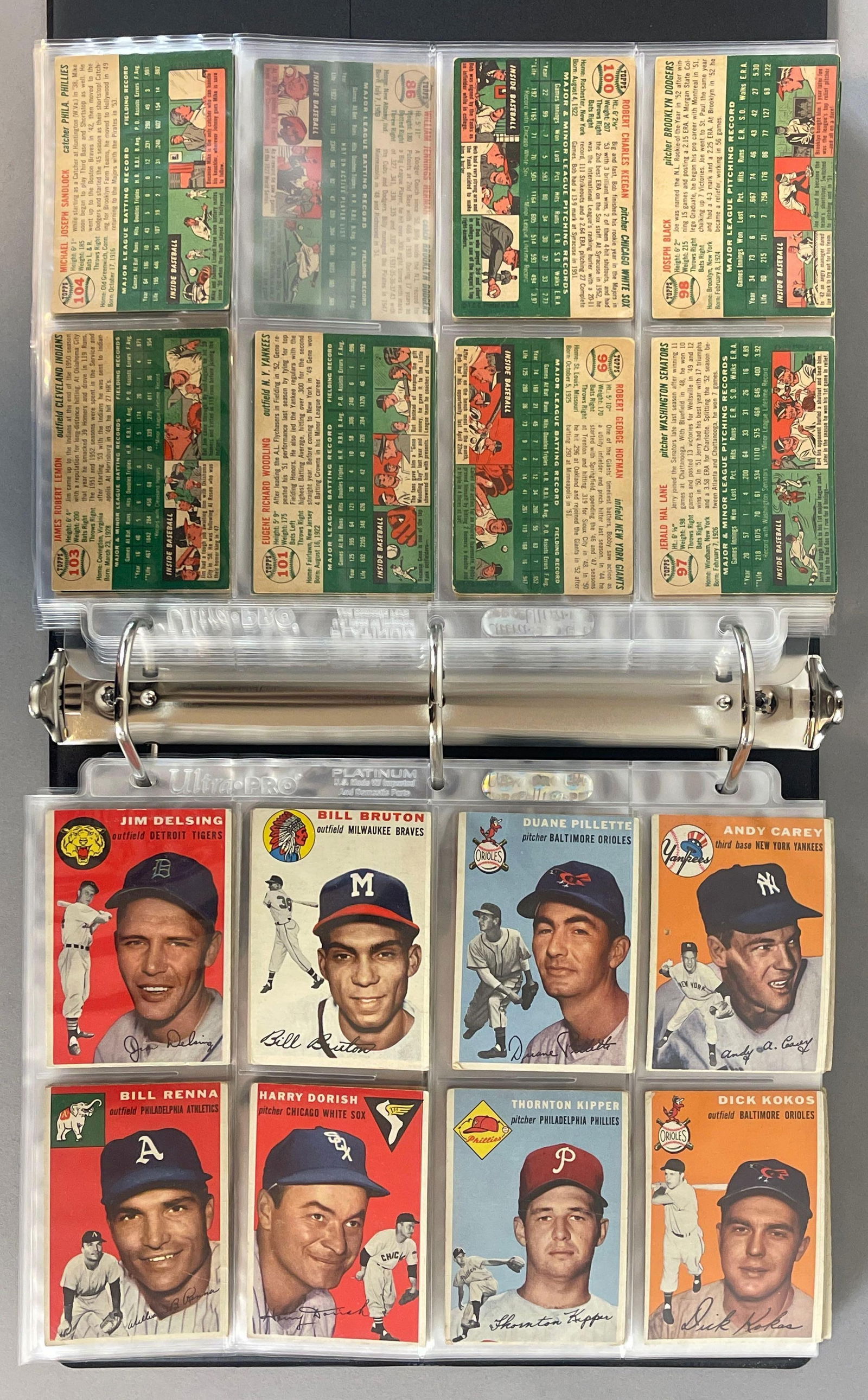 1954 Topps Baseball Near Complete Set with HOFs 239/250 (1 of 12)