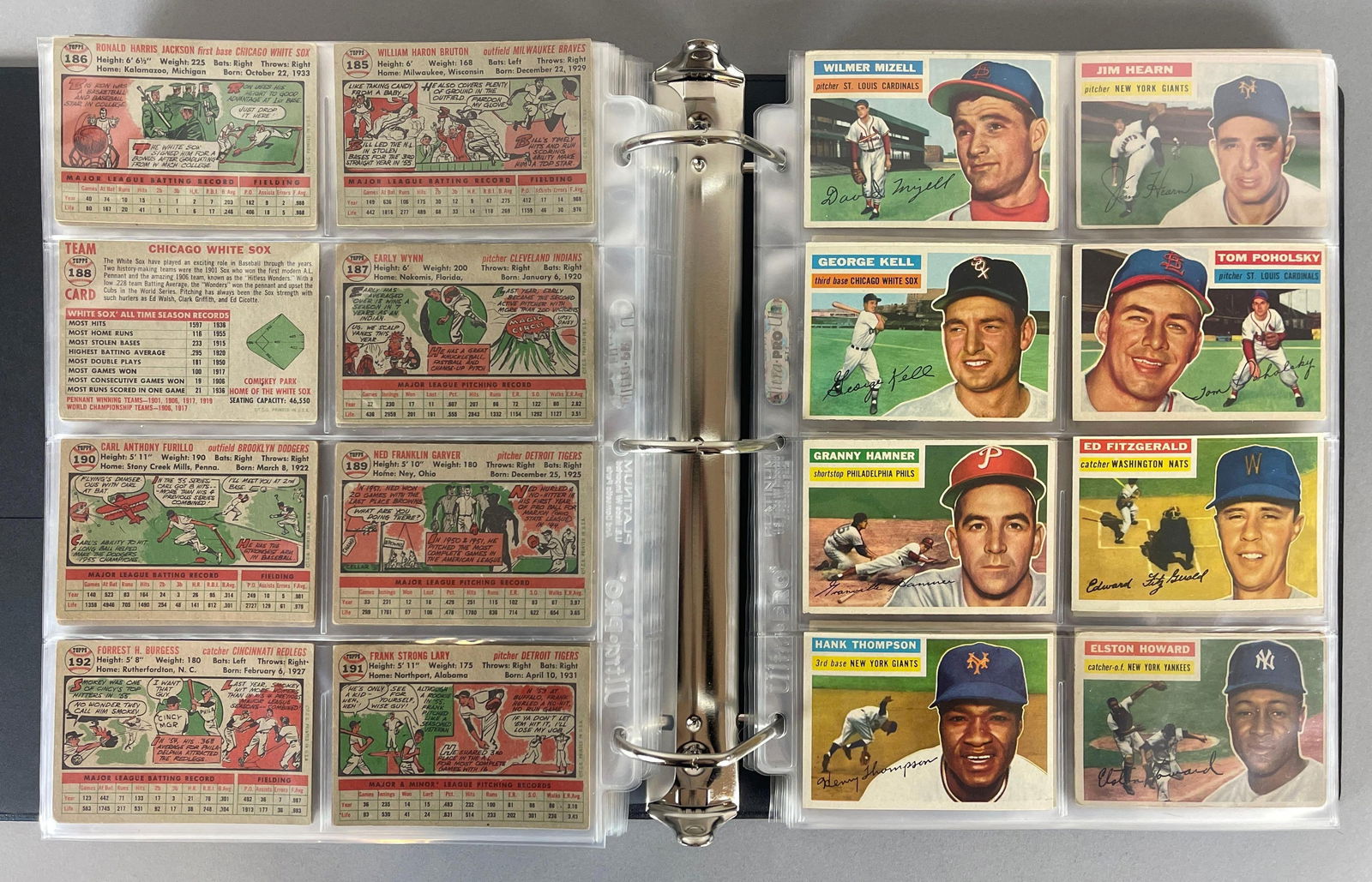 1956 Topps Baseball Near Complete Set with HOFs 316/340 (1 of 14)