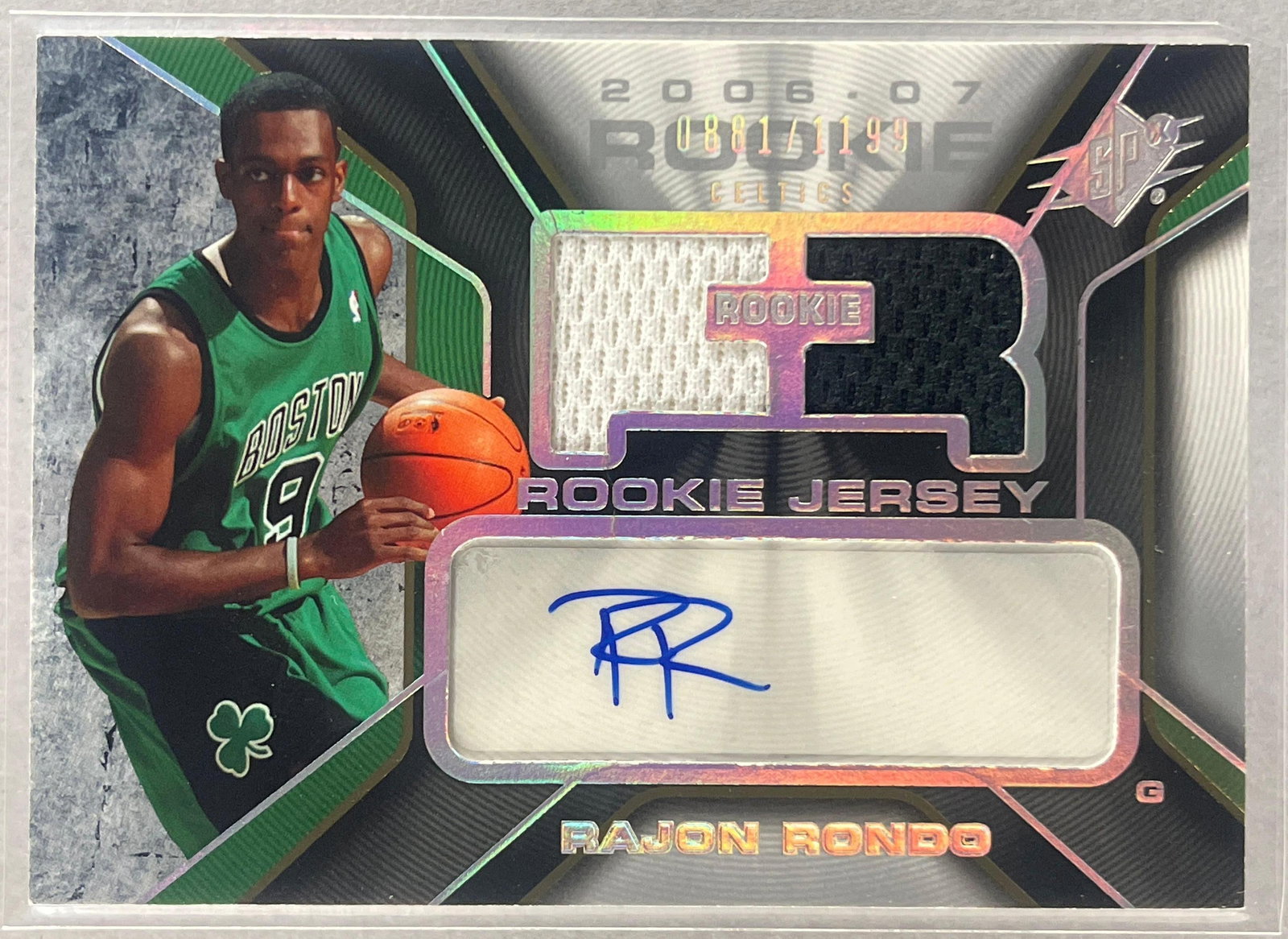2006 SPX Rookie Auto Jersey Rajon Rando 881/1199: 2006 SPX Rookie Auto Jersey Rajon Rando 881/1199
