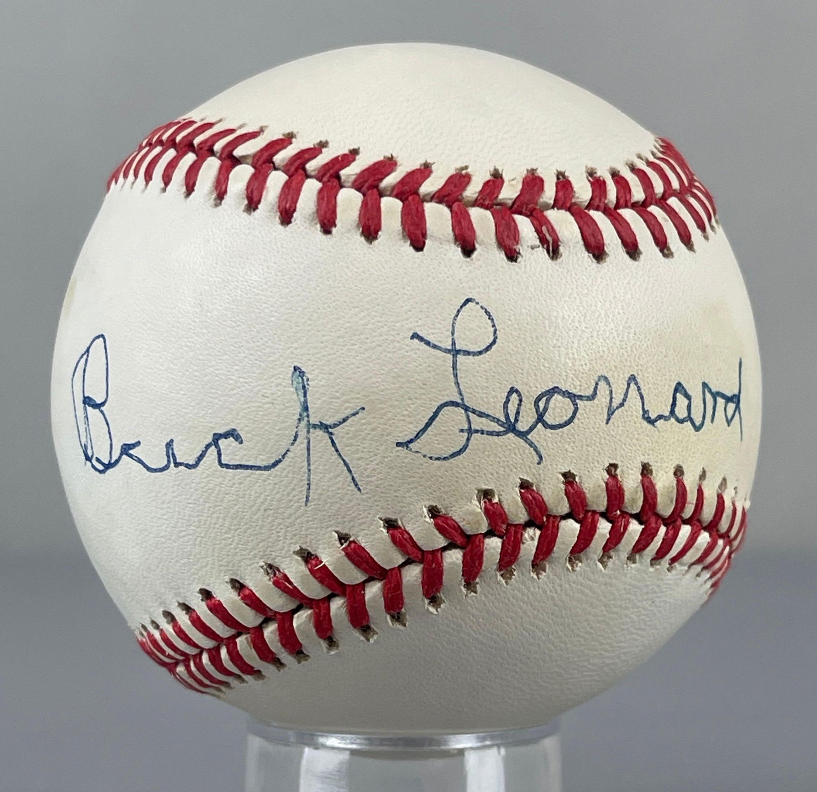 Buck Leonard Signed Official Rawlings Baseball with JSA COA: Autograph Buck Leonard, with JSA COA, Case included