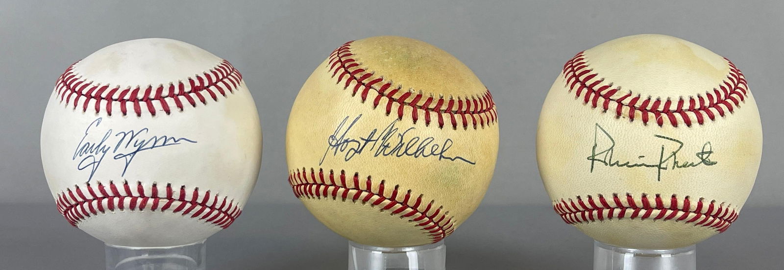 Robin Roberts, Hoyt Wilhelm, and Early Wynn Signed Baseballs: Autographed Robin Roberts, Hoyt Wilhelm, Early Wynn, We guarantee these to pass a 3rd party authentication