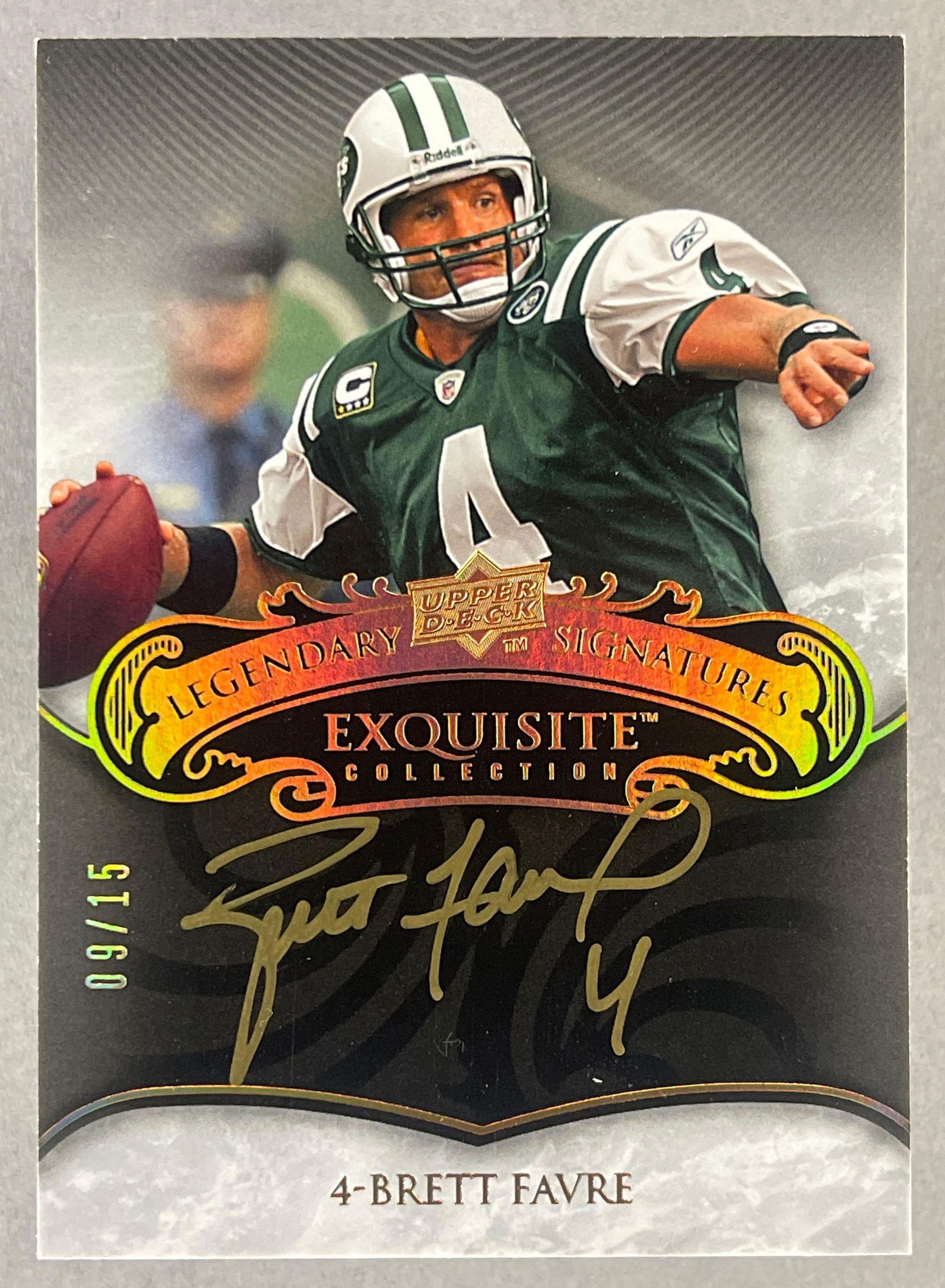 2008 Exquisite Legendary Signatures Auto Brett Favre 9/15: 2008 Exquisite Legendary Signatures Auto Brett Favre 9/15