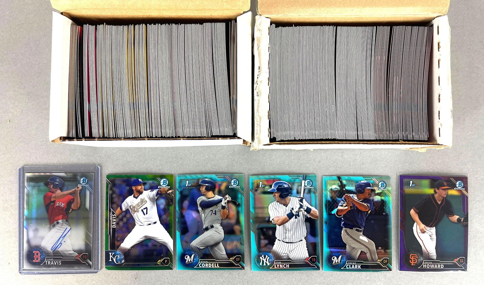 350+ 2016 Bowman Chrome Baseball Cards with Rookies, Autos, and Refractors: 13 - Gavin Lux Rookies, and Much More