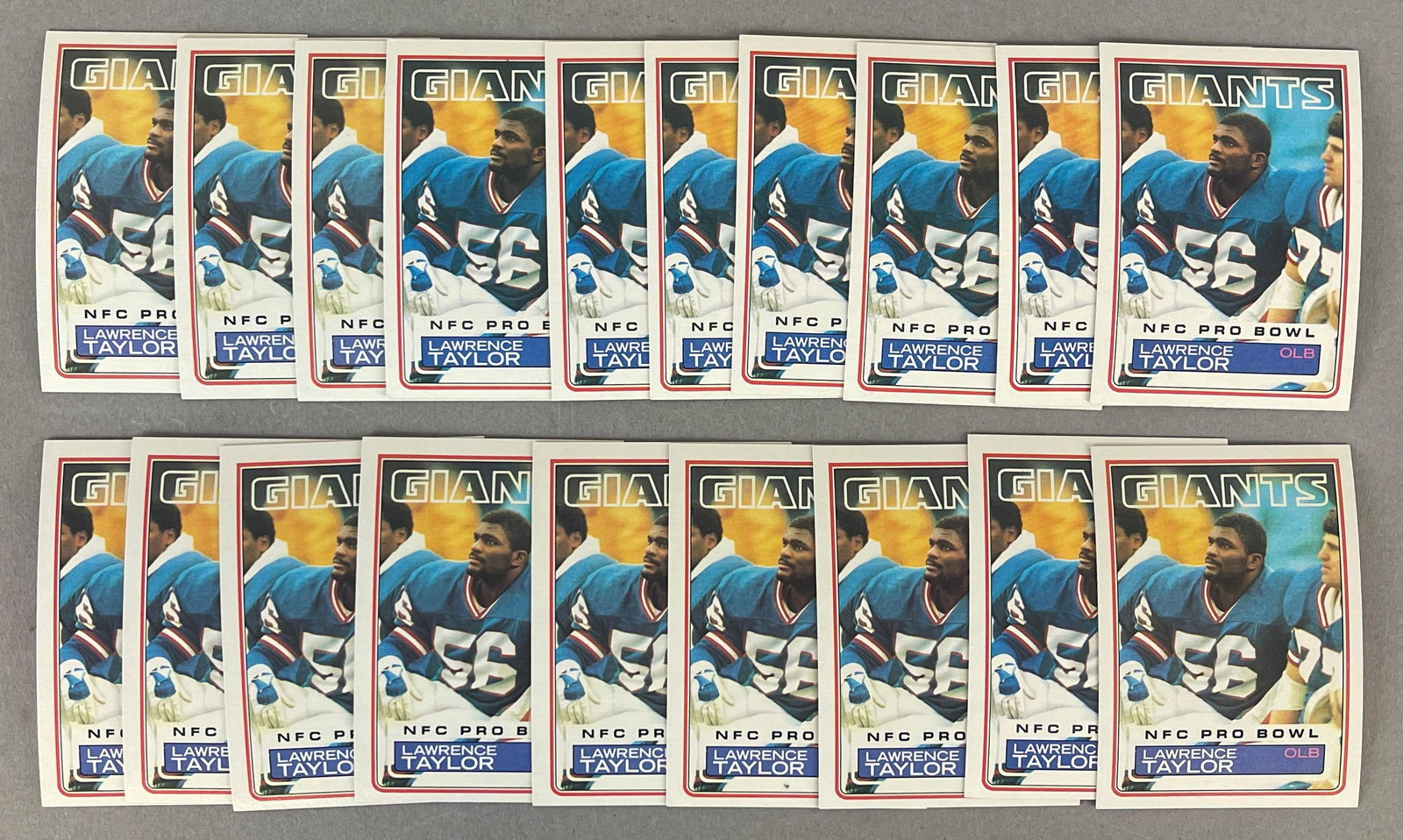 19 - 1983 Topps Lawrance Taylor #133: Some ready to graded, Great dealers lot