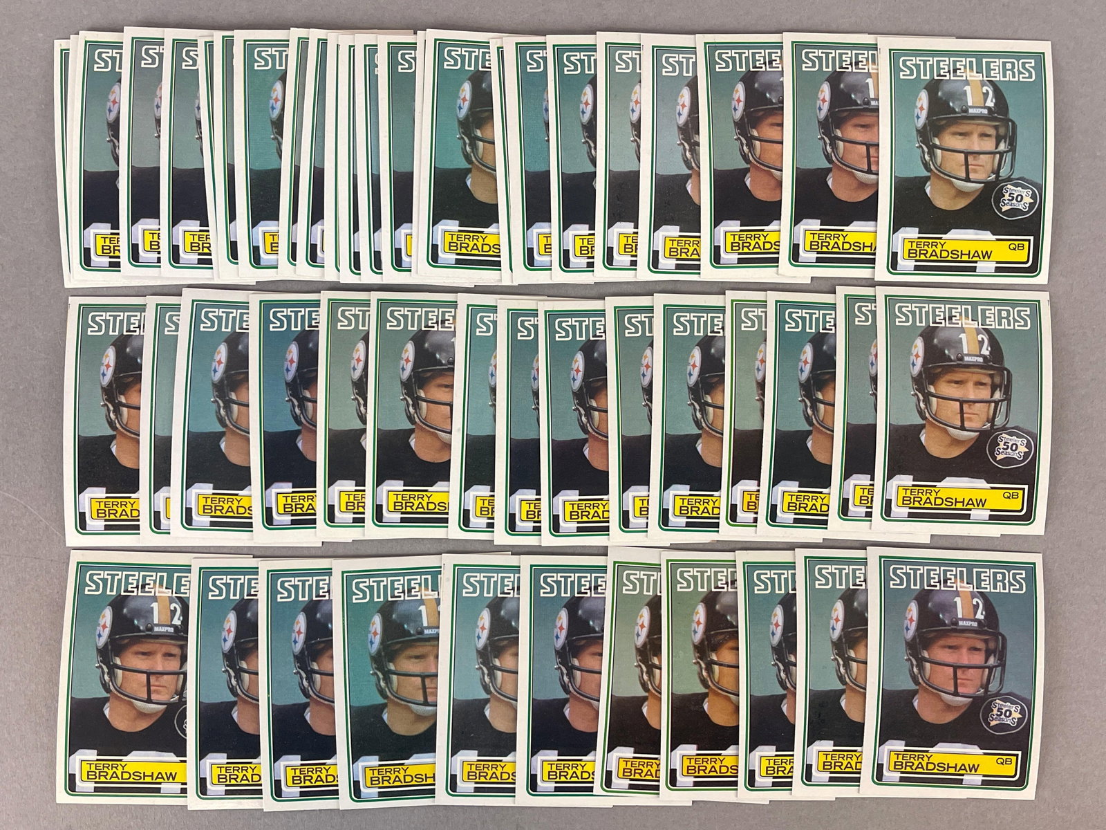 50 - 1983 Topps Terry Bradshaw #358: Some ready to graded, Great dealer lot