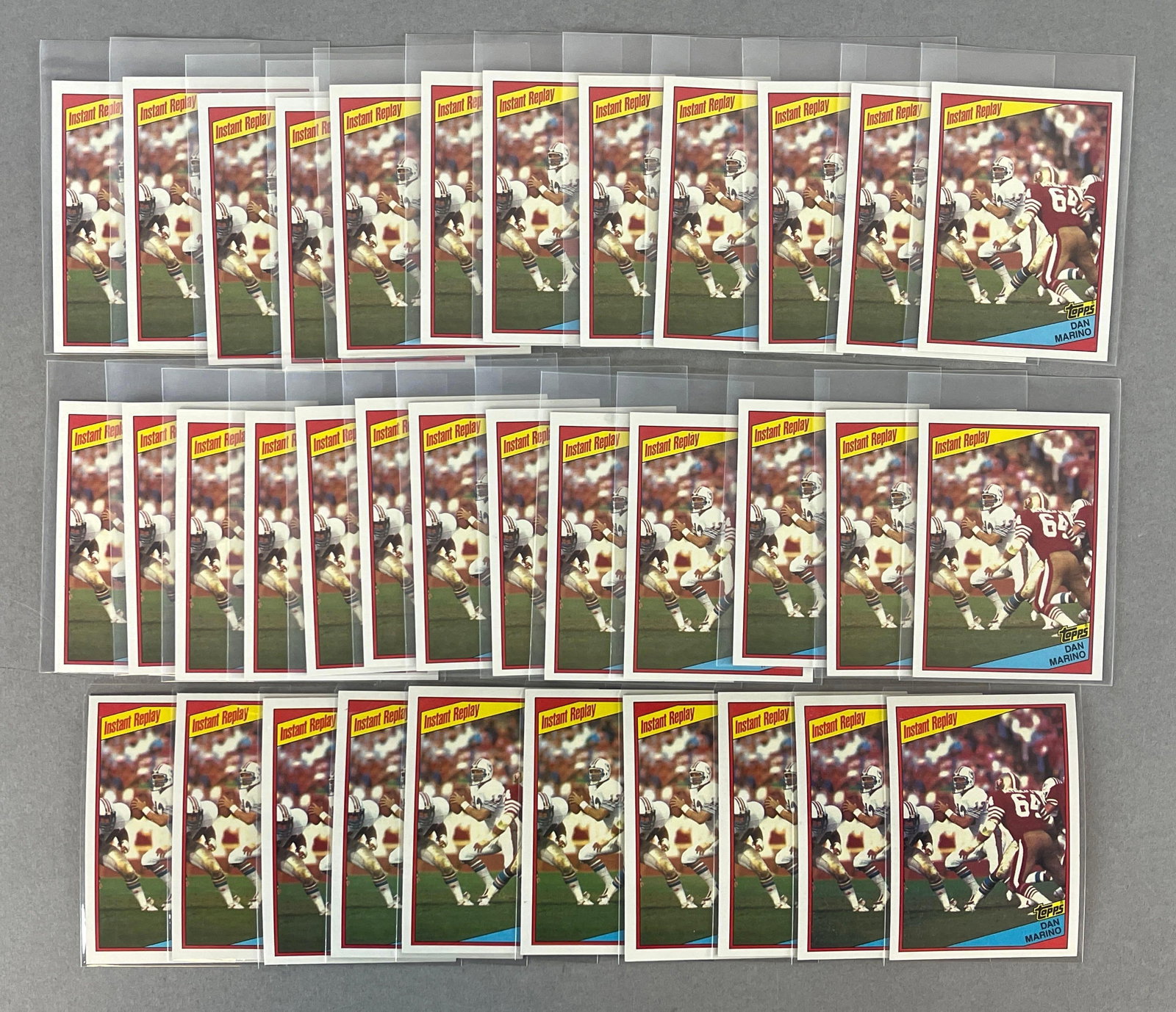 35 - 1984 Topps Dan Marino Instant Replay #124 High-Grade Rookies: Conditions vary, EXMT - Mint, Greal for a dealer lot