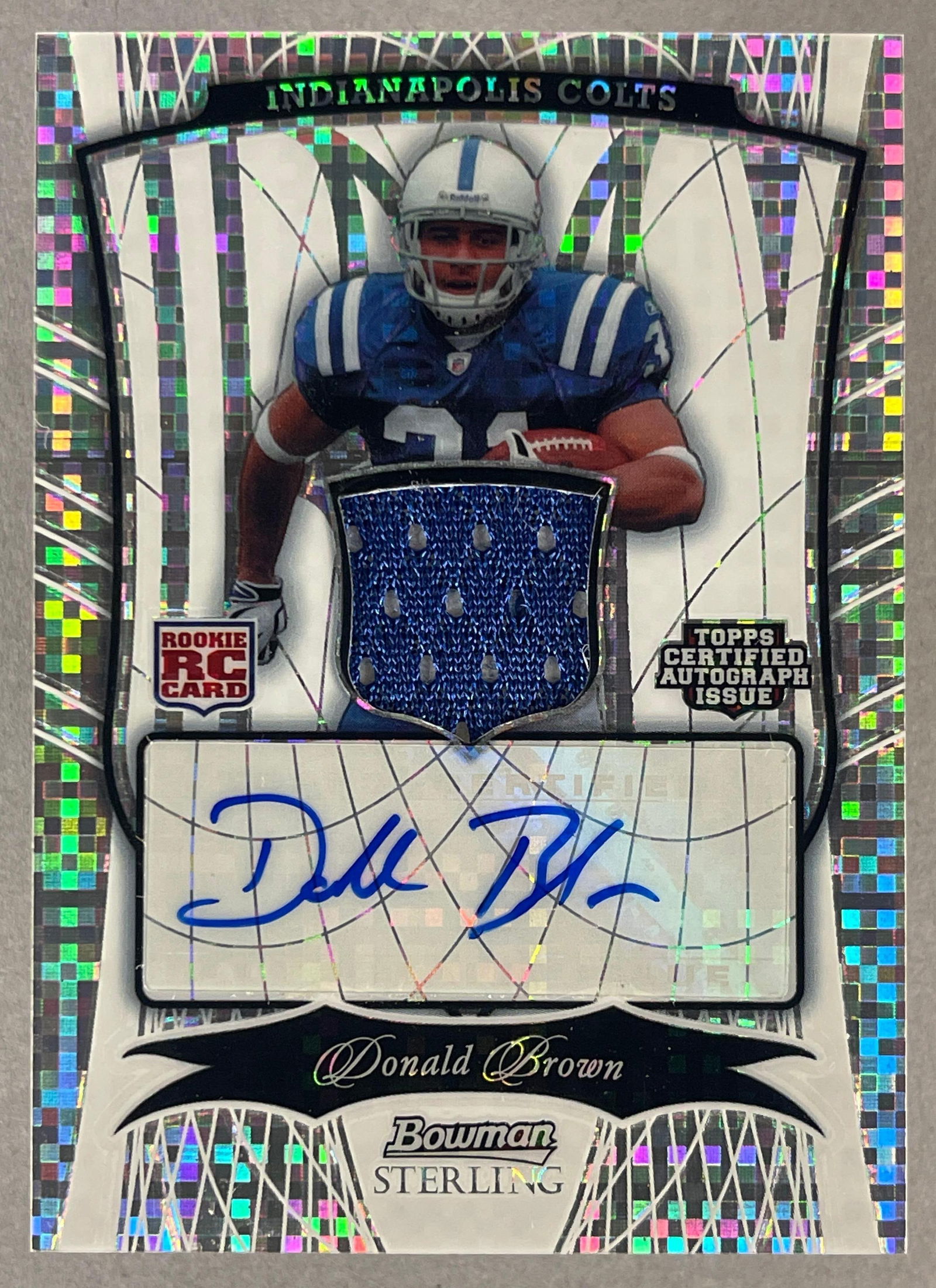 2009 Bowman Sterling Atomic Refractor Donald Brown 2/5: 2009 Bowman Sterling Atomic Refractor Donald Brown 2/5