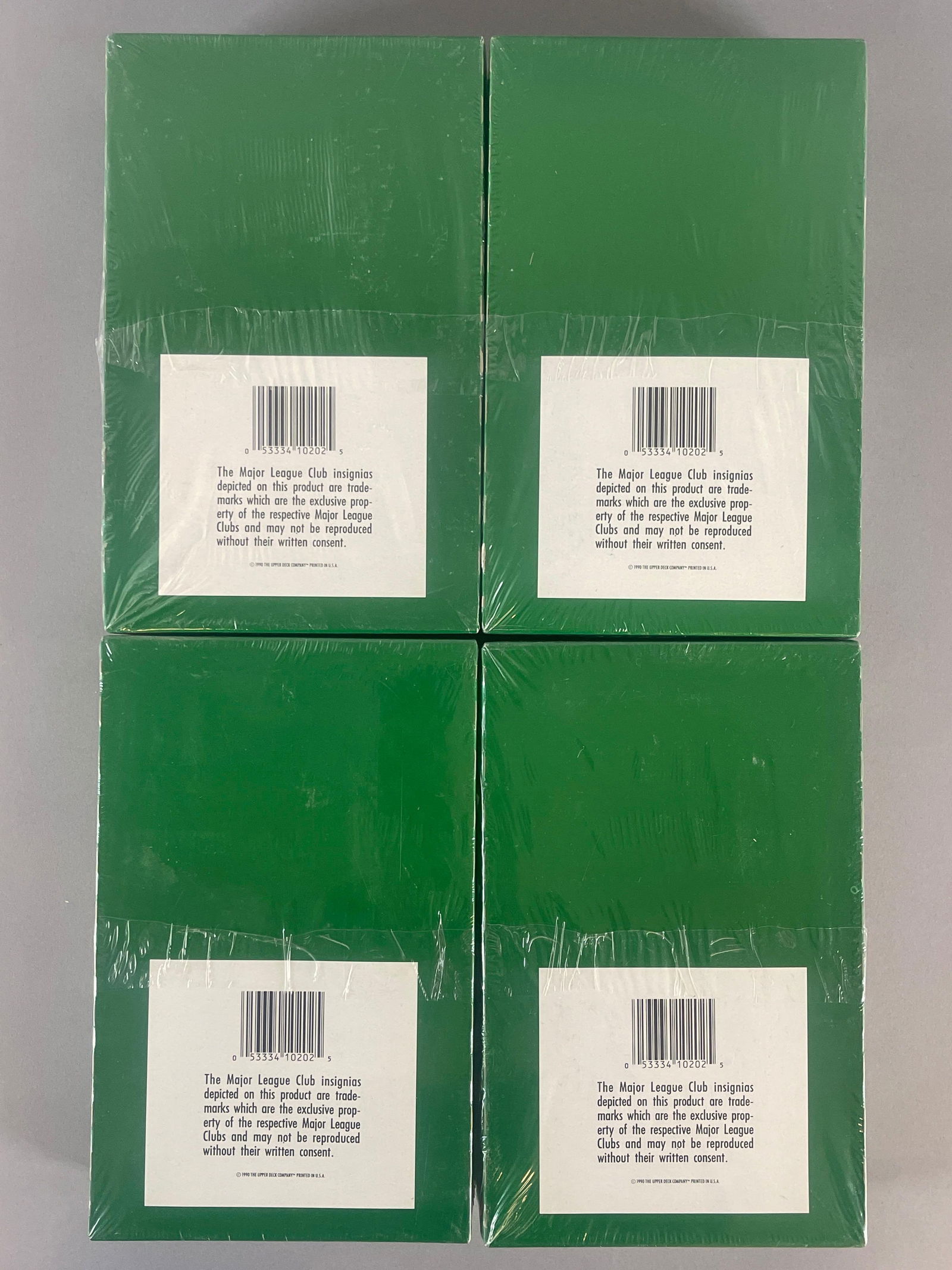 4 - 1990 Upper Deck Baseball Factory Sealed Wax Boxes - 3