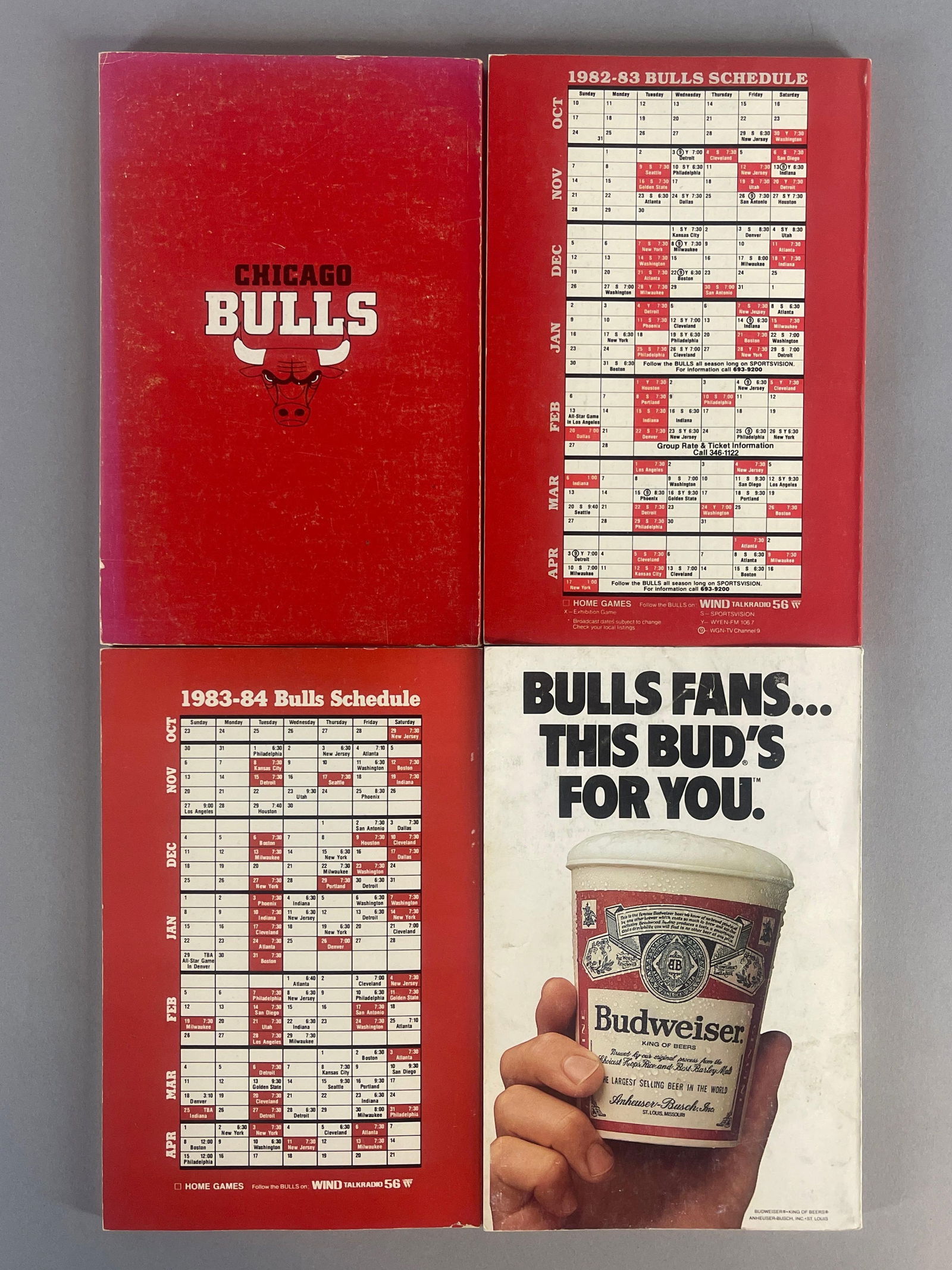 4 - 1981 - 86 Chicago Bulls Programs - Michael Jordan - 2