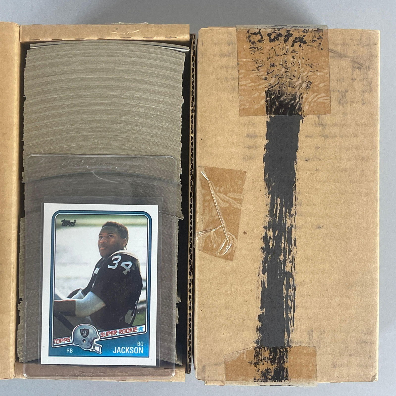 2 - 1988 Topps Football Brown Factory Sets - 1 Sealed: Bo Jackson Rookie