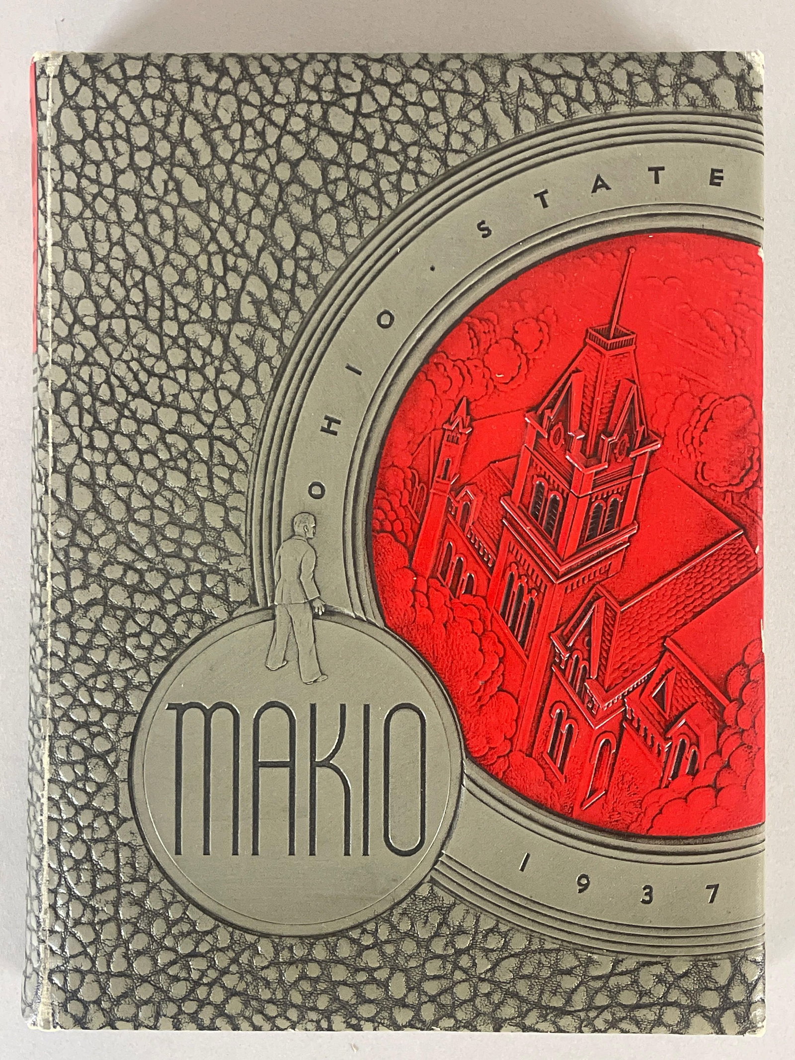 1937 Jesse Owens Makio Ohio State University Yearbook: Owens Senior year, after winning 4 - Gold Metals in 1936 Olympics